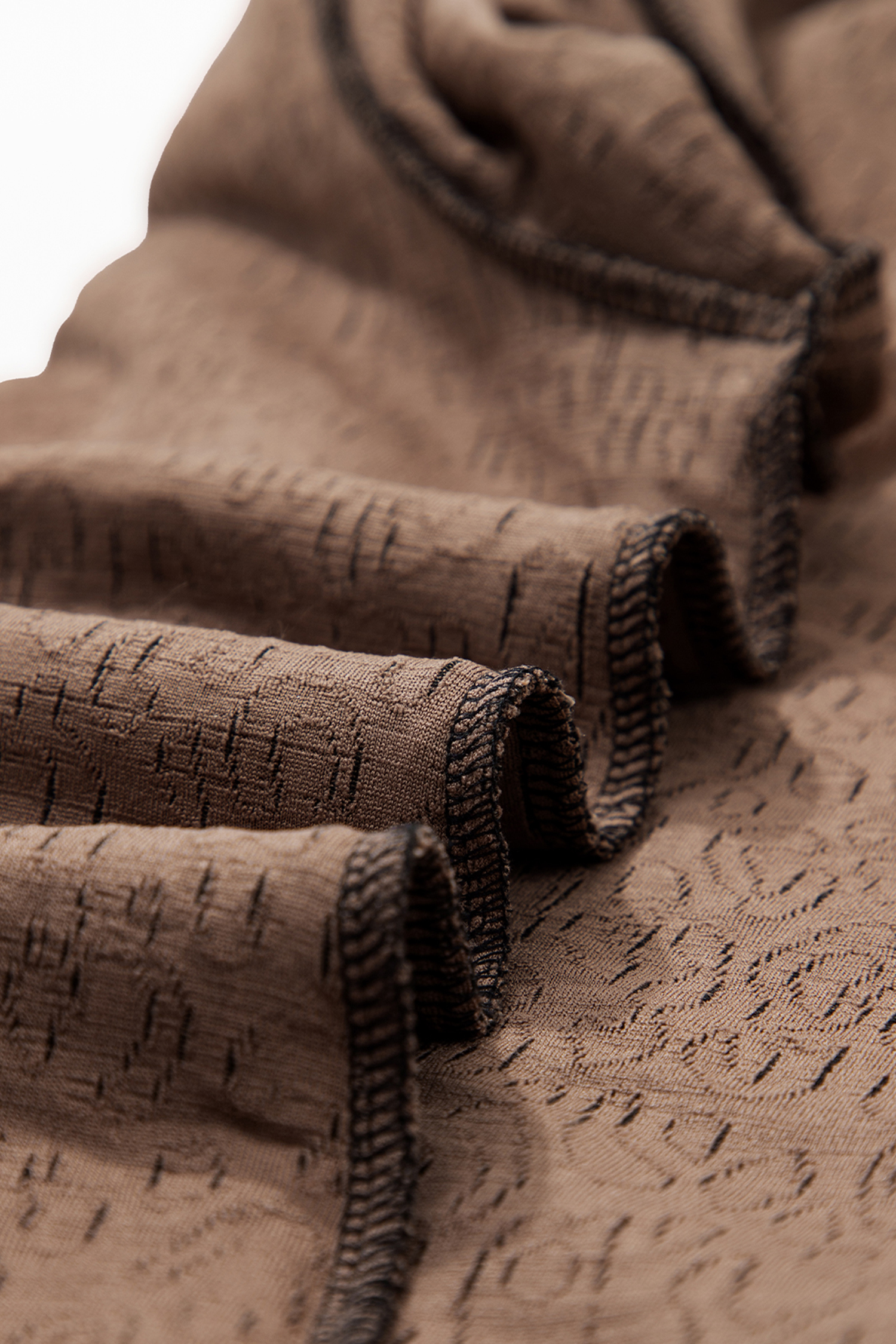 Black Leopard Print Puffy Bracelet Sleeve Contrast Trim Round Neck Top