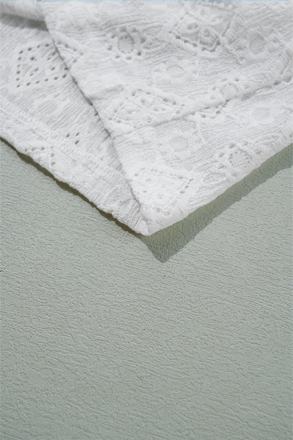 White Lace Puff Sleeve V Neck Button Up Shirt