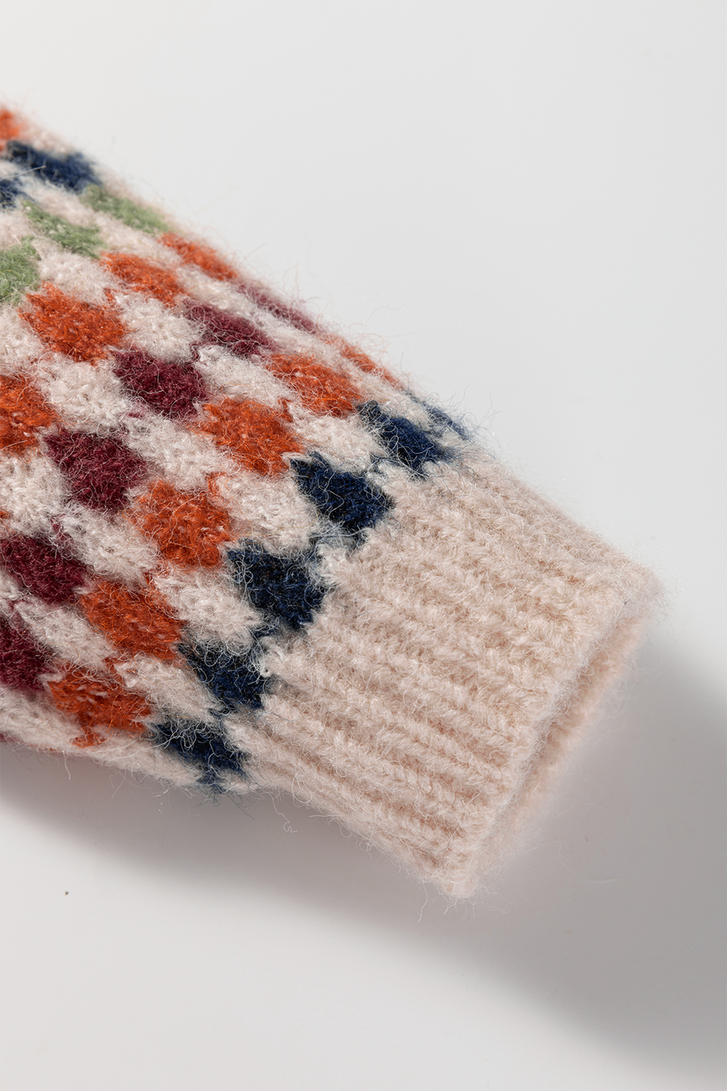 Gray Dotty Pattern Knit Button Front V Neck Sweater Cardigan