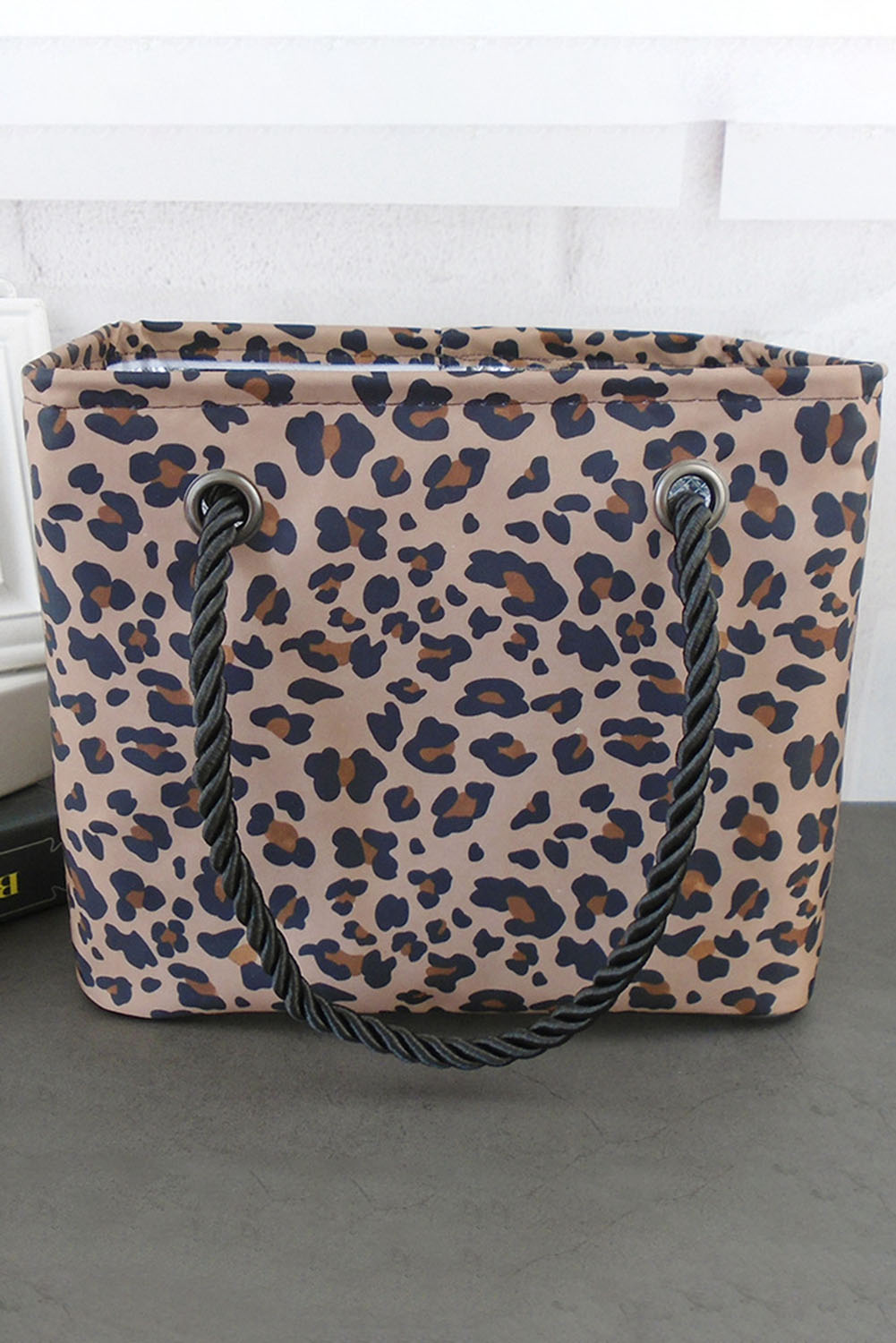 Leopard Waterproof Canvas Toiletry Bag (Slight Color Variations by Batch)