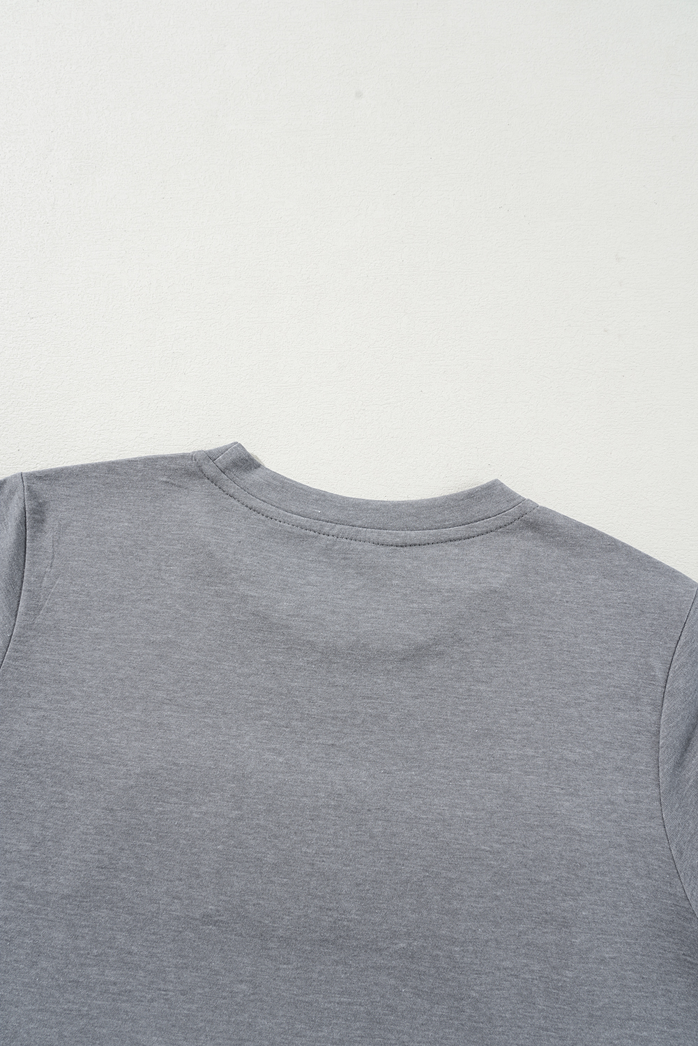 White Rabbit Bow Knot Print Crew Neck T Shirt