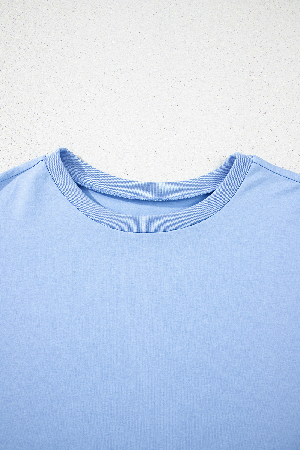 Black Loose Half Sleeve Hi Low Hem T Shirt