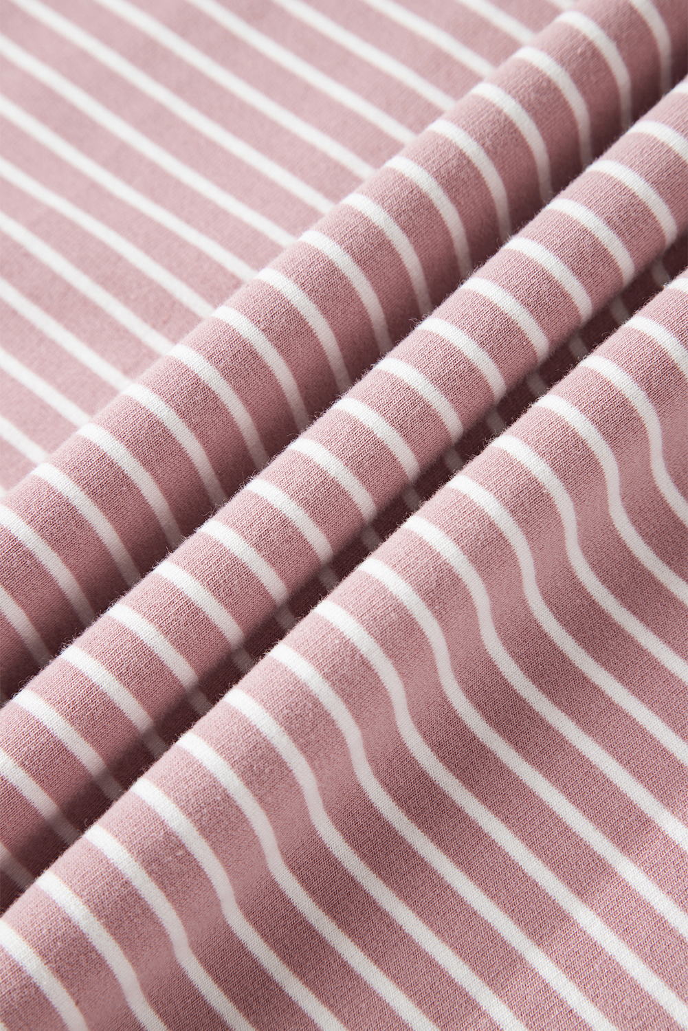 Purple Stripe Thumbhole Side Slits Drop Shoulder Loose Fit Hoodie