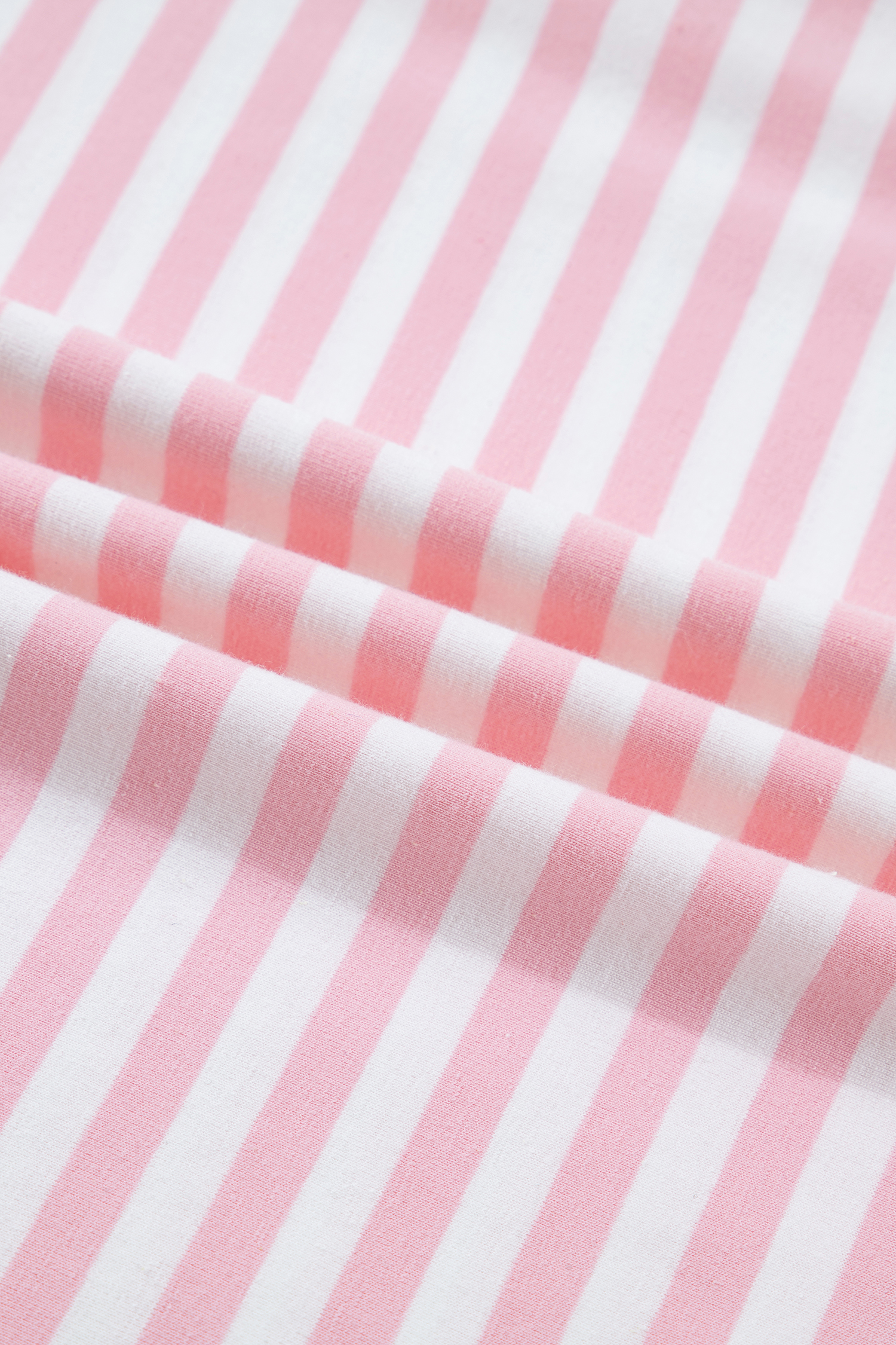 Rose Stripe Drop Shoulder Round Neck Top and Buttoned Straight Pants Two Piece Set