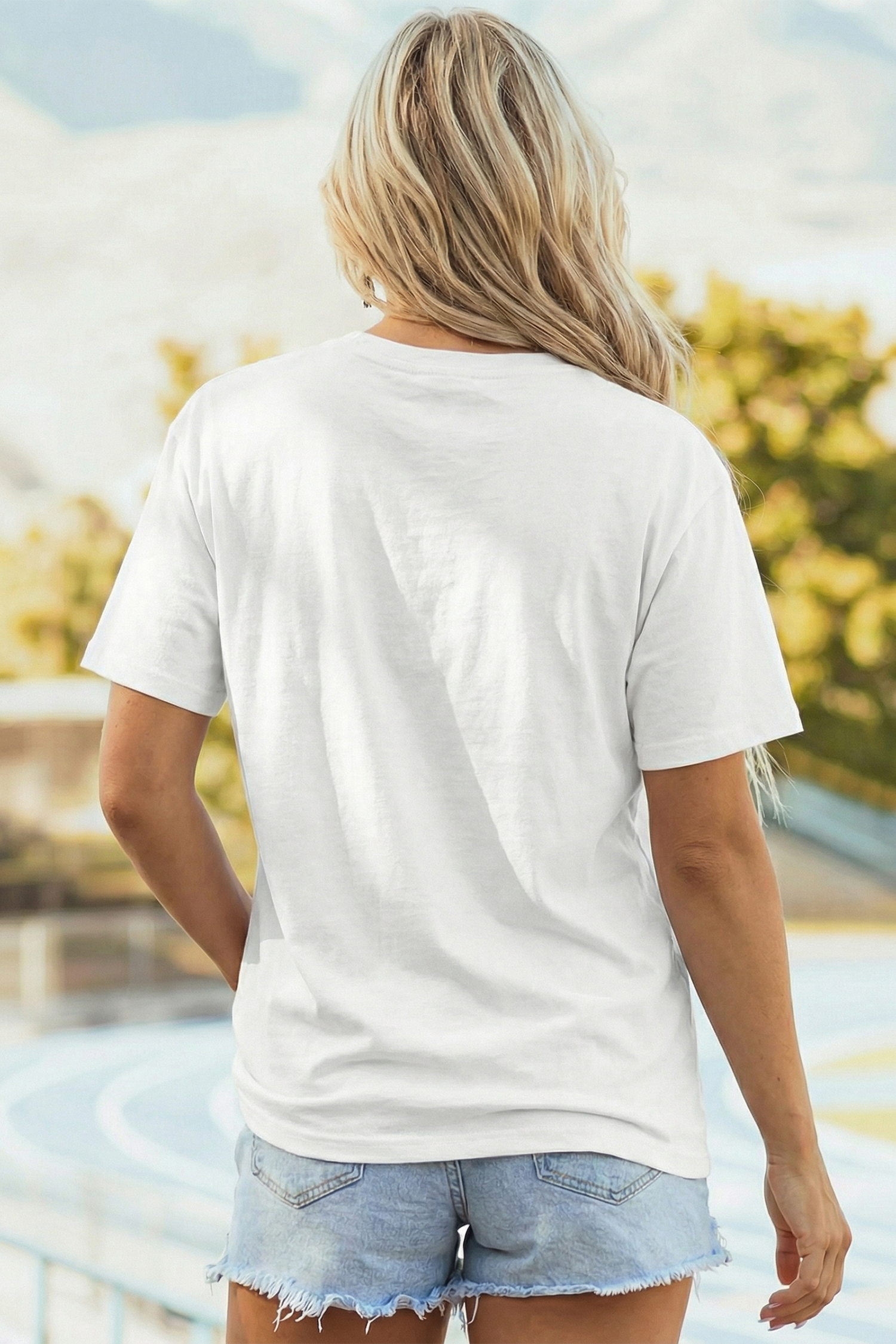 White SHOT CALLER WANNA BE A BALLER Casual Graphic Tee