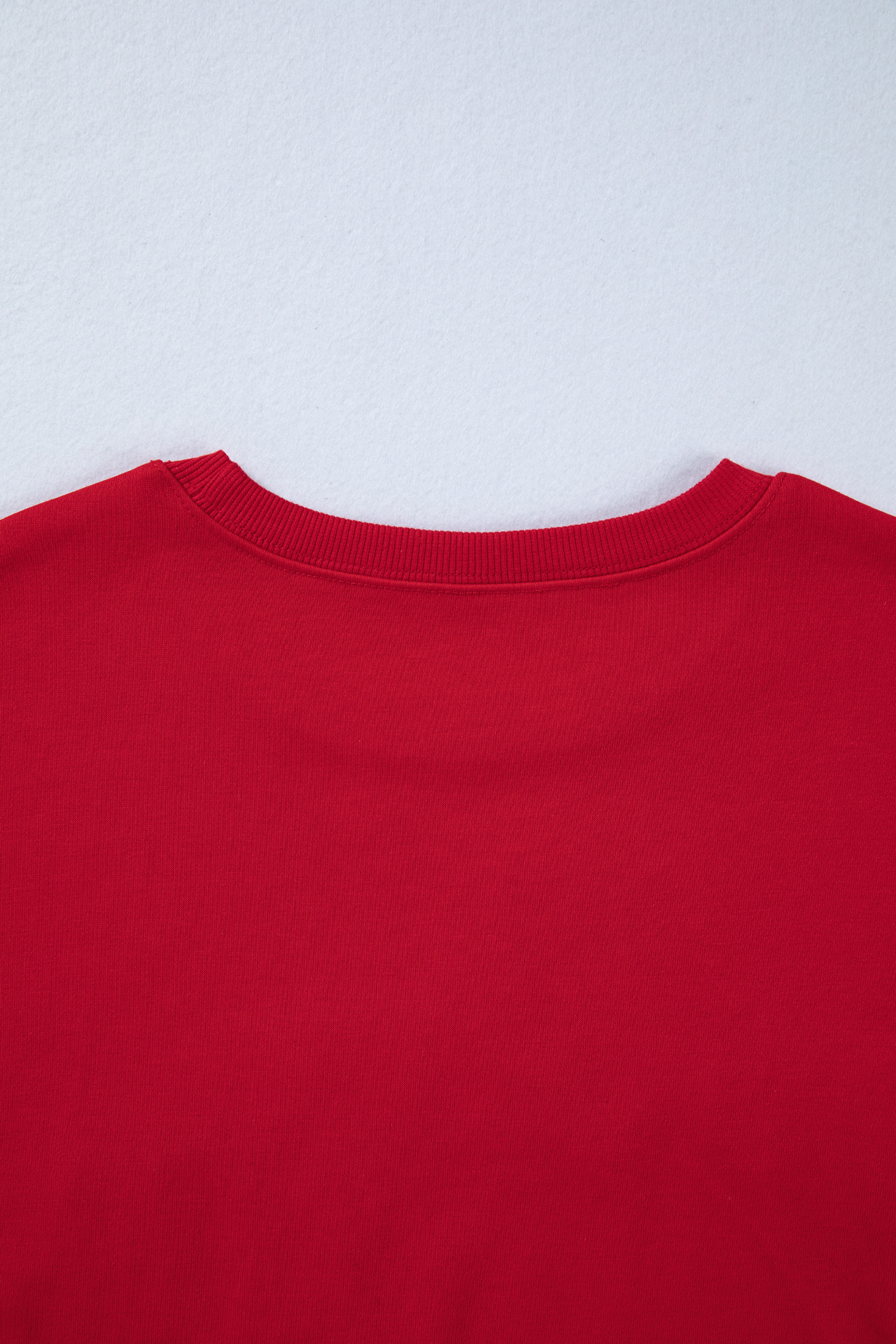 Racing Red Holly Jolly Embroidered Graphic Baggy Sweatshirt