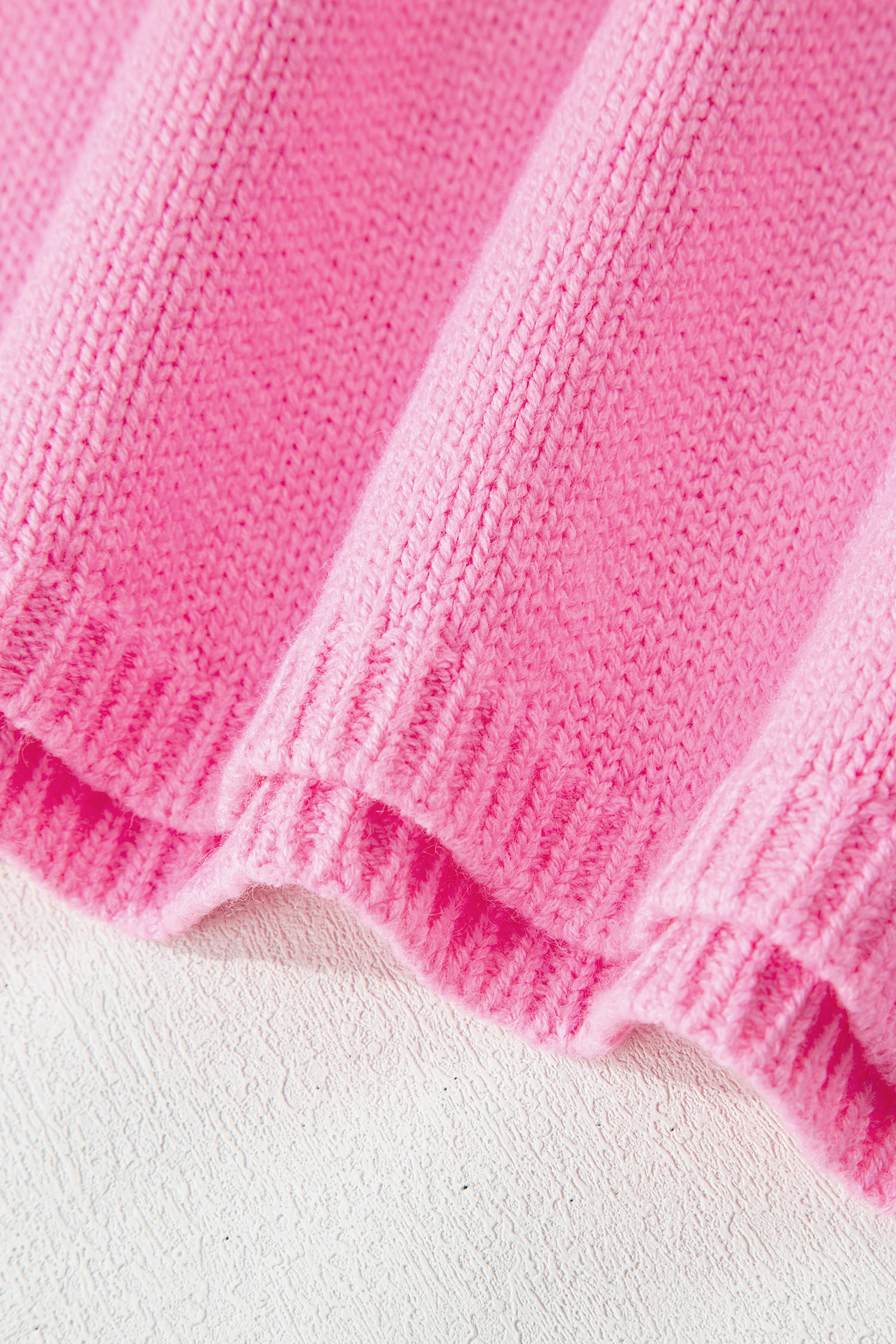 Bonbon Festive Bow Backless Bubble Sleeve Sweater