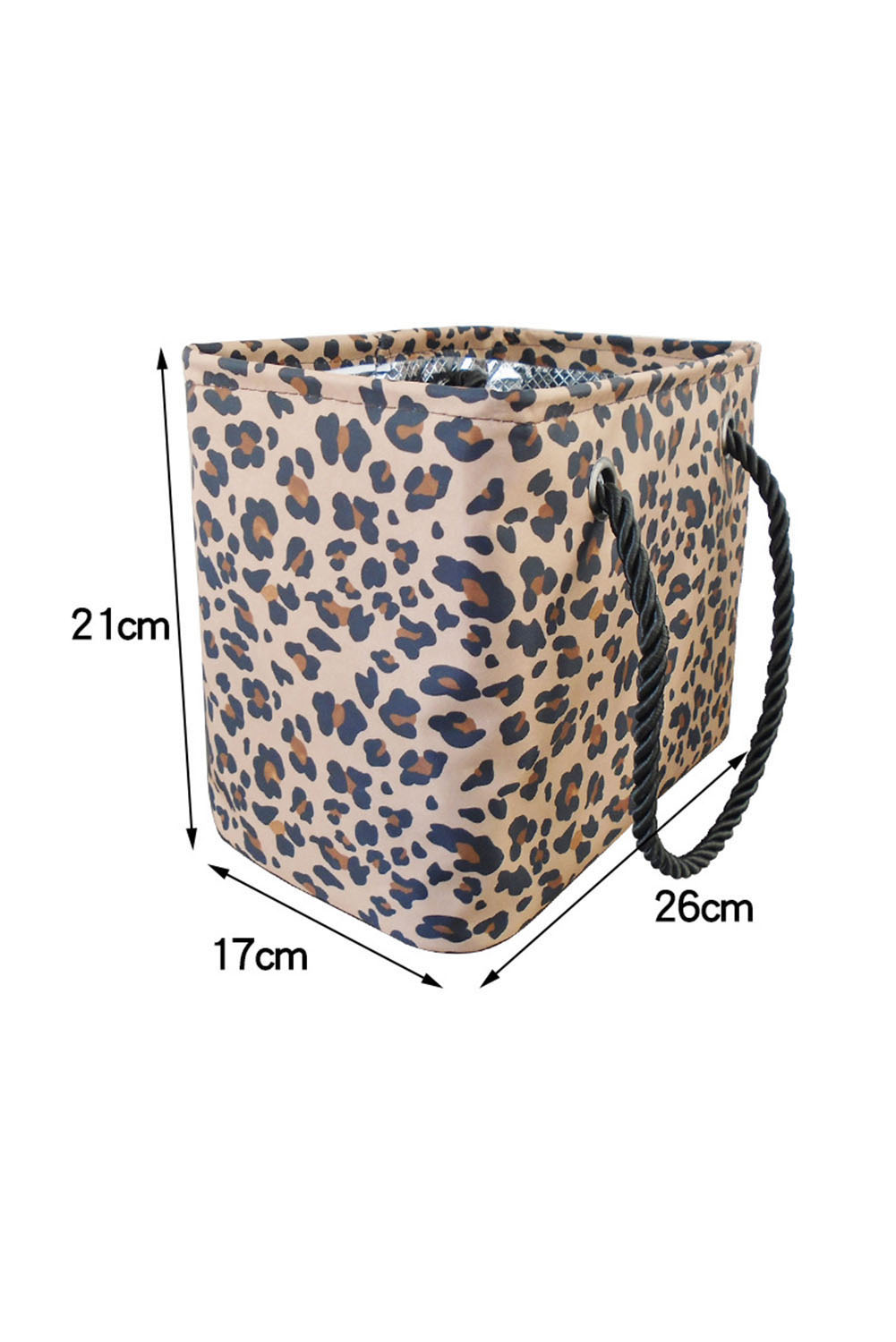 Leopard Waterproof Canvas Toiletry Bag (Slight Color Variations by Batch)
