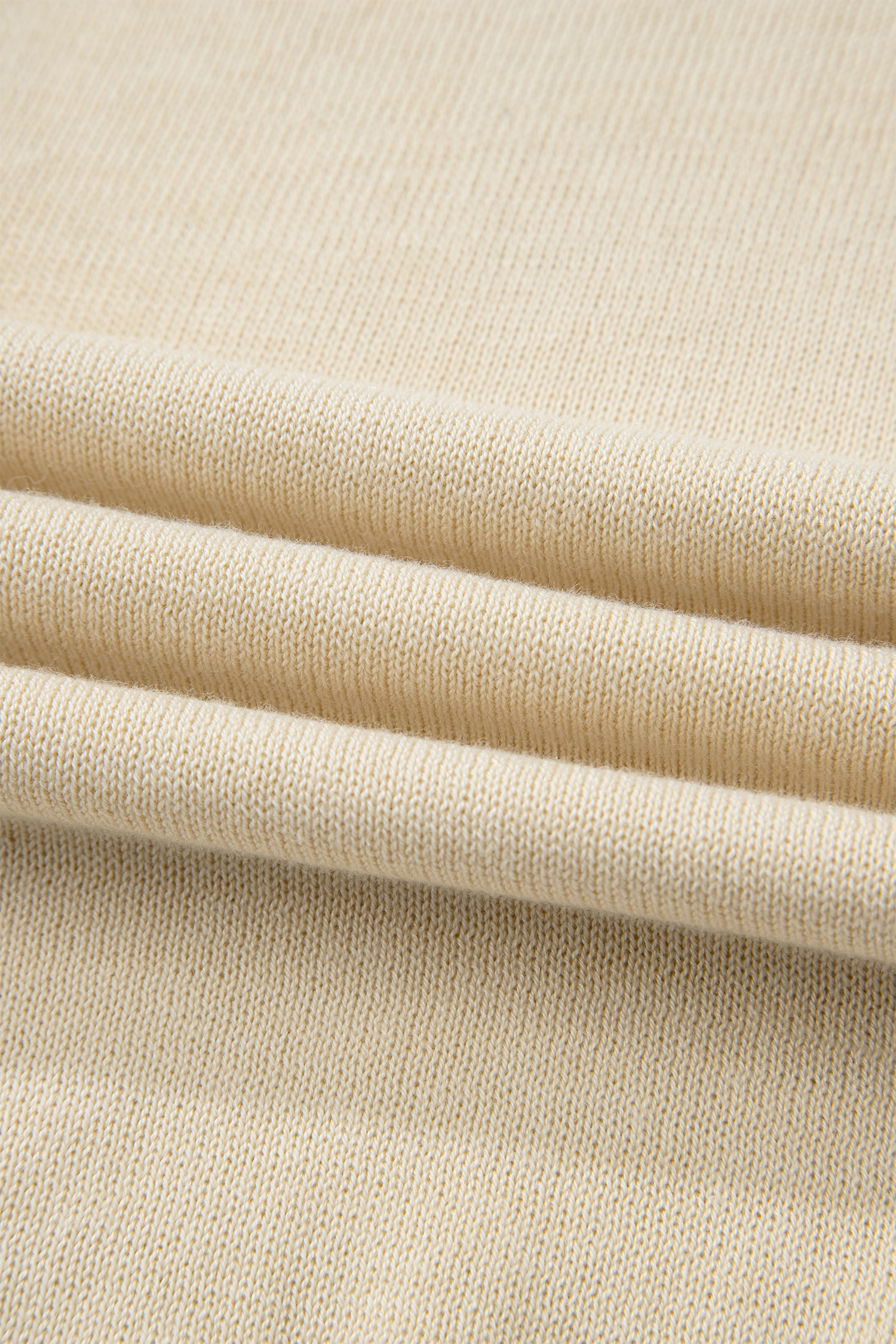 Apricot Buttoned Front Rolled Hem Cap Sleeve Sweater Top