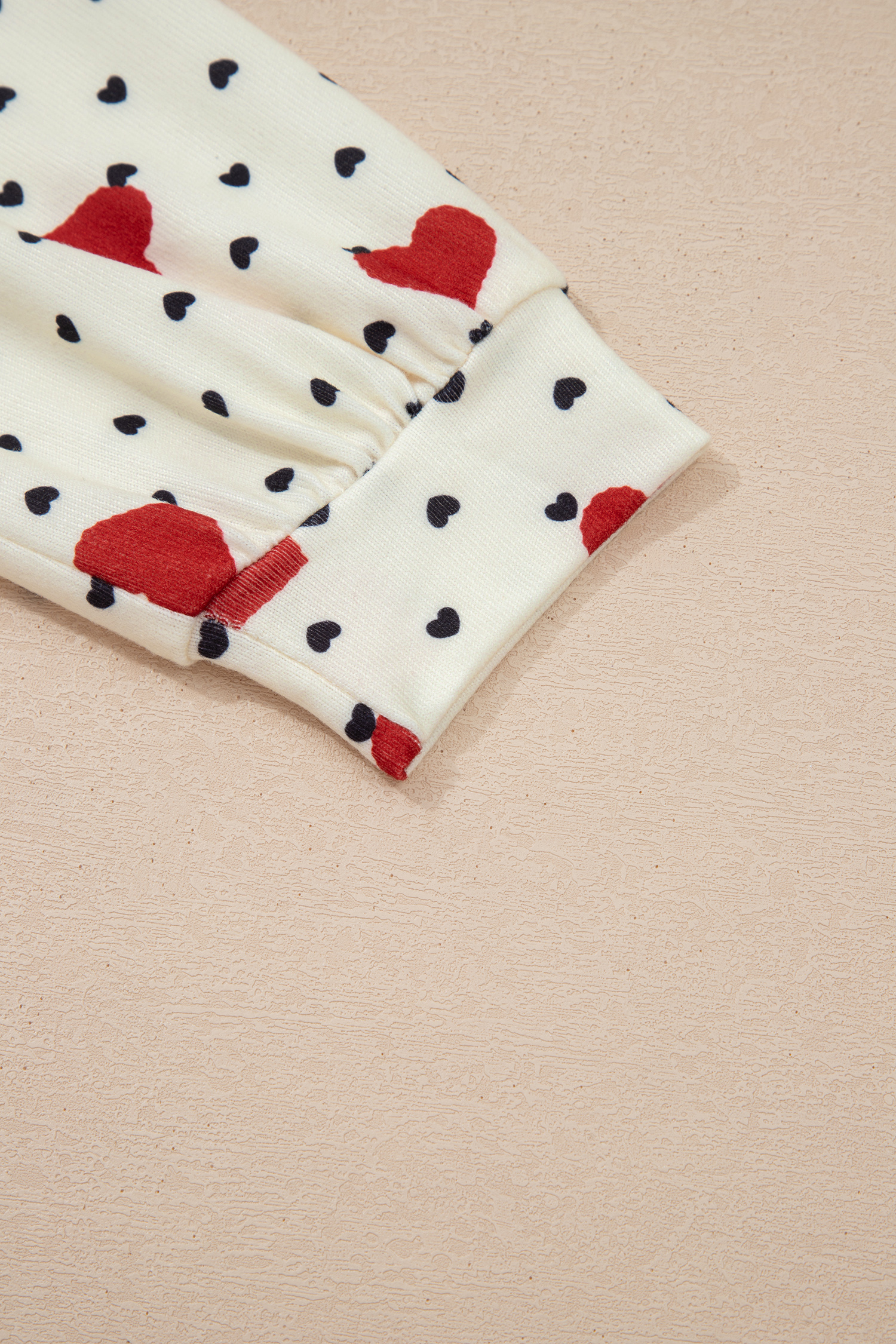 Red Dotted Heart Festive Valentine Blouse
