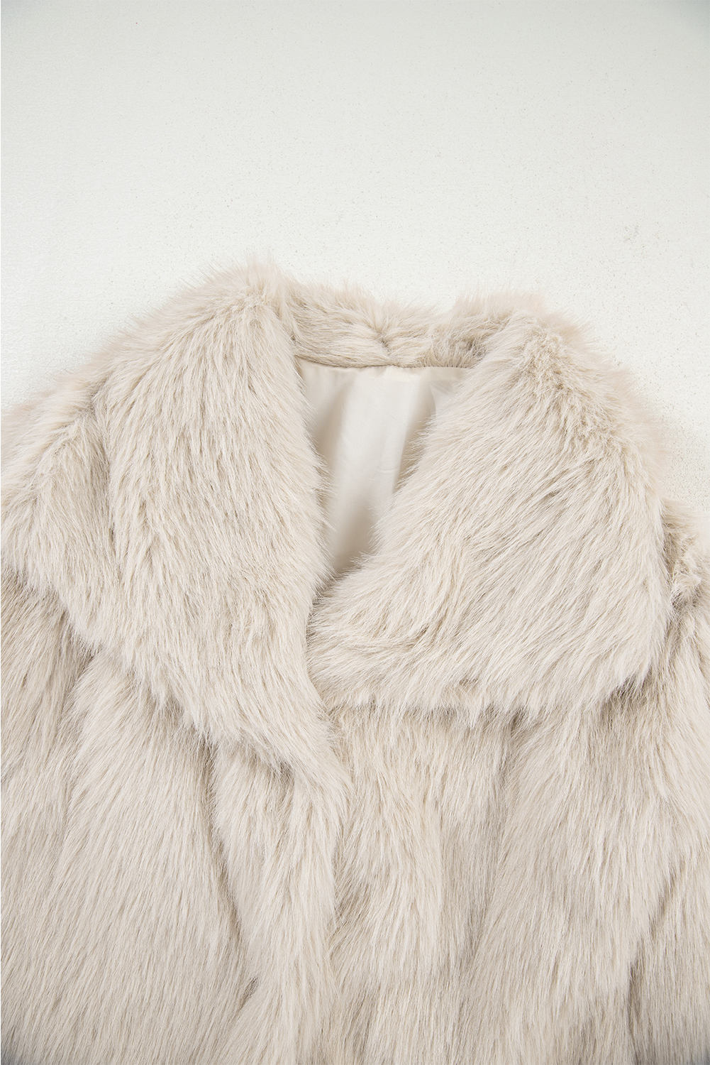 Jet Stream Luxurious Faux Fur Large Collar Winter Coat