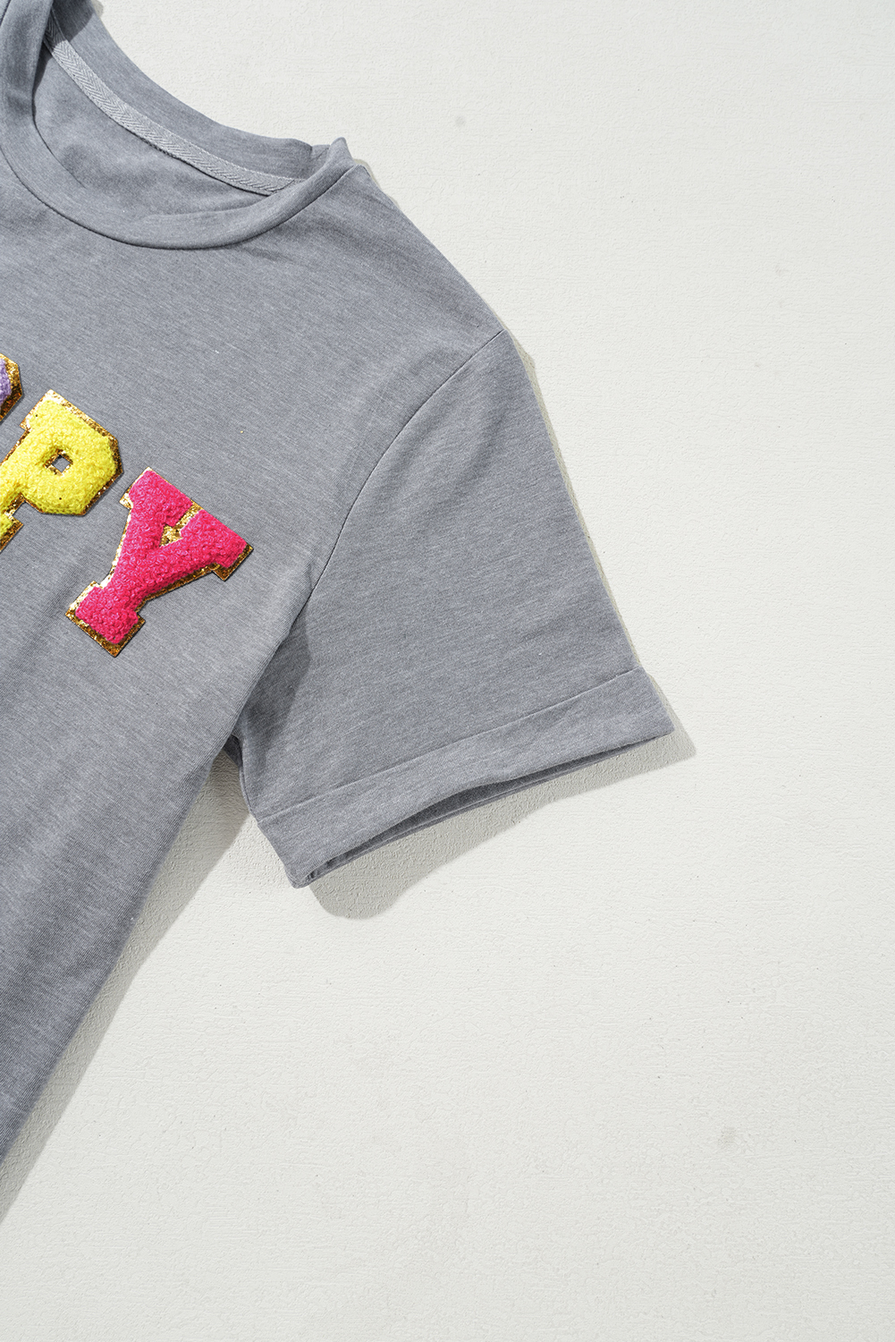 White Rabbit Bow Knot Print Crew Neck T Shirt