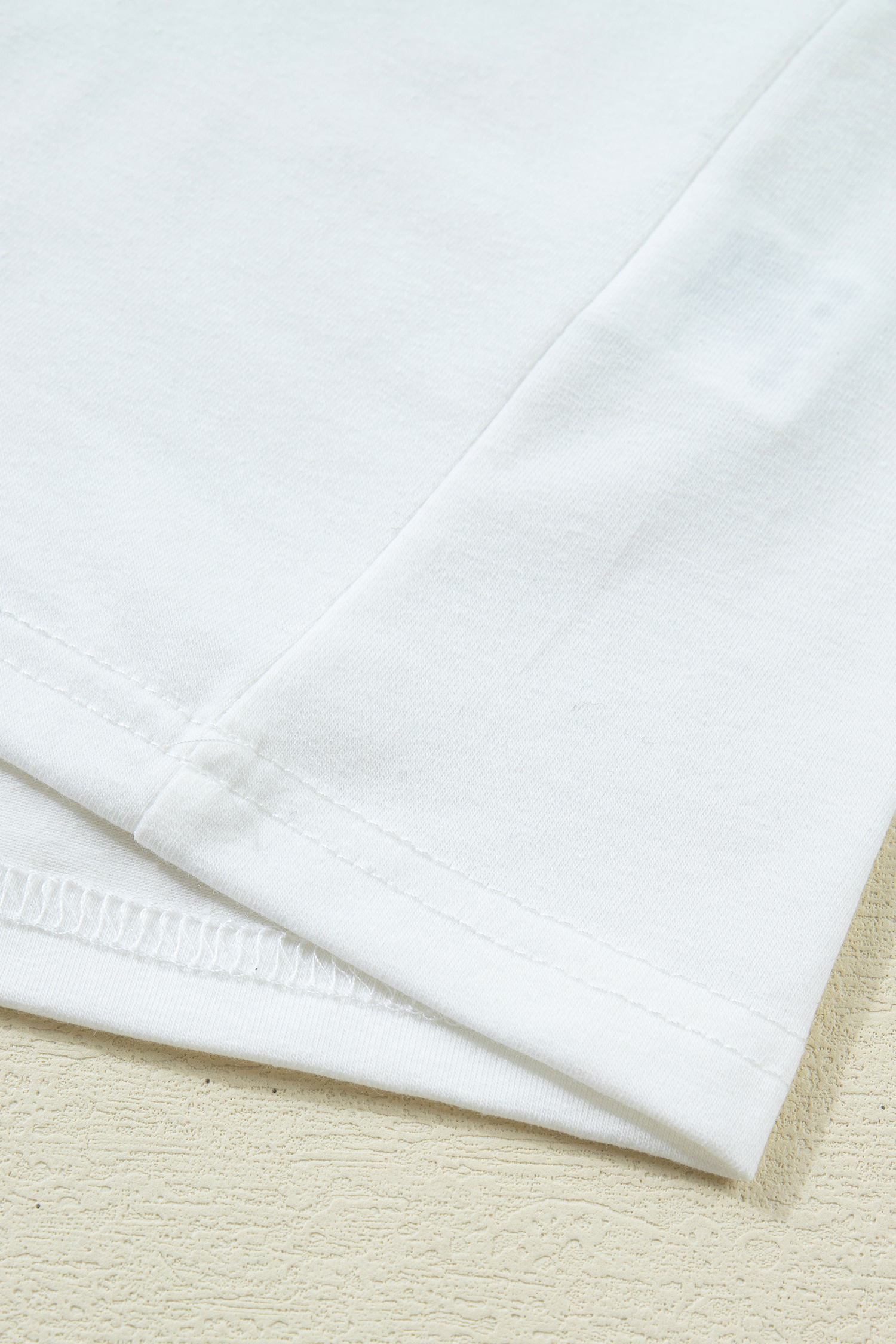 White Sequin Fleur de Lis Mardi Gras Varsity T Shirt