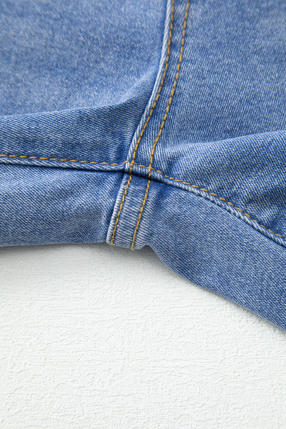 Real Teal Raw Hem Unique Cuffs Straight High Rise Loose Jeans