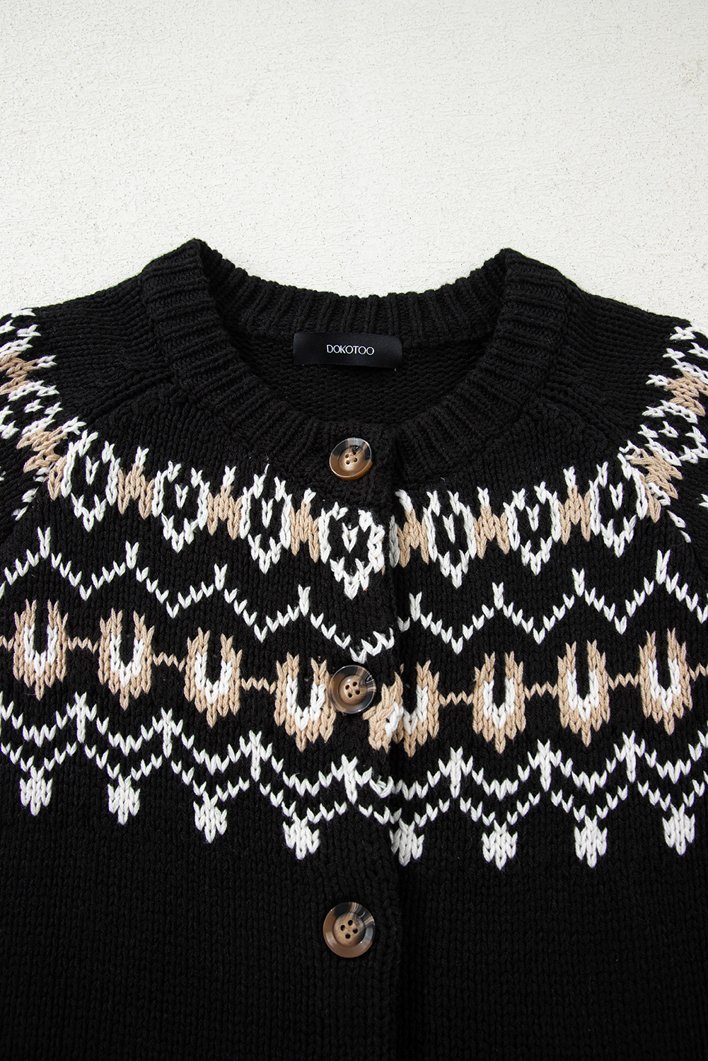 Moss Green Western Fashion Abstract Printed Cardigan Sweater