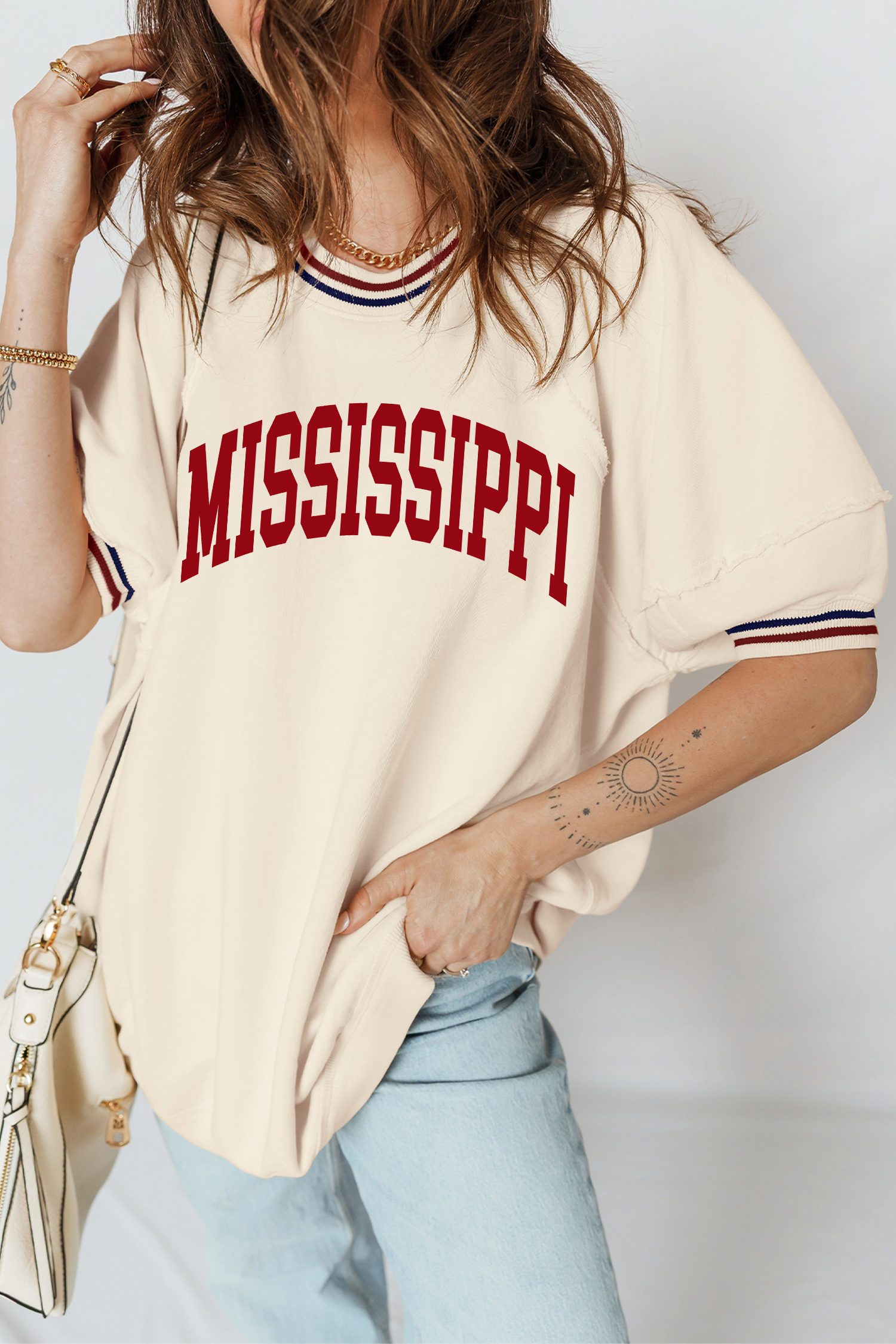 Green Camouflage KENTUCKY Crew Neck Summer Top