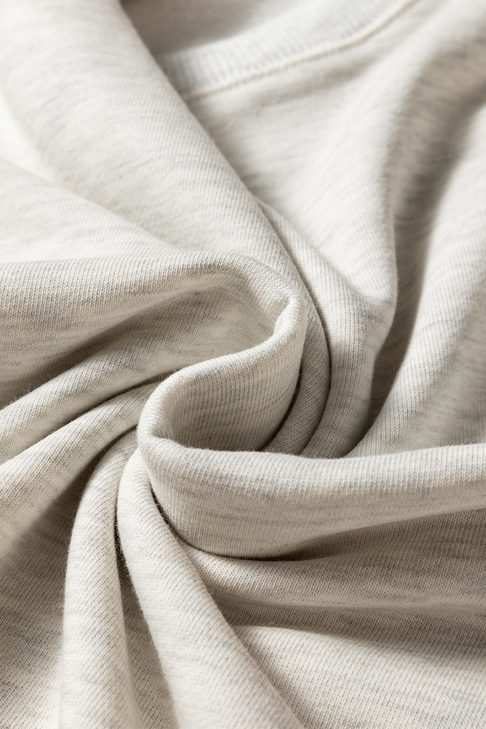 Beige Striped Drop Shoulder Round Neck Pullover and Jogger Pants Active Outfit