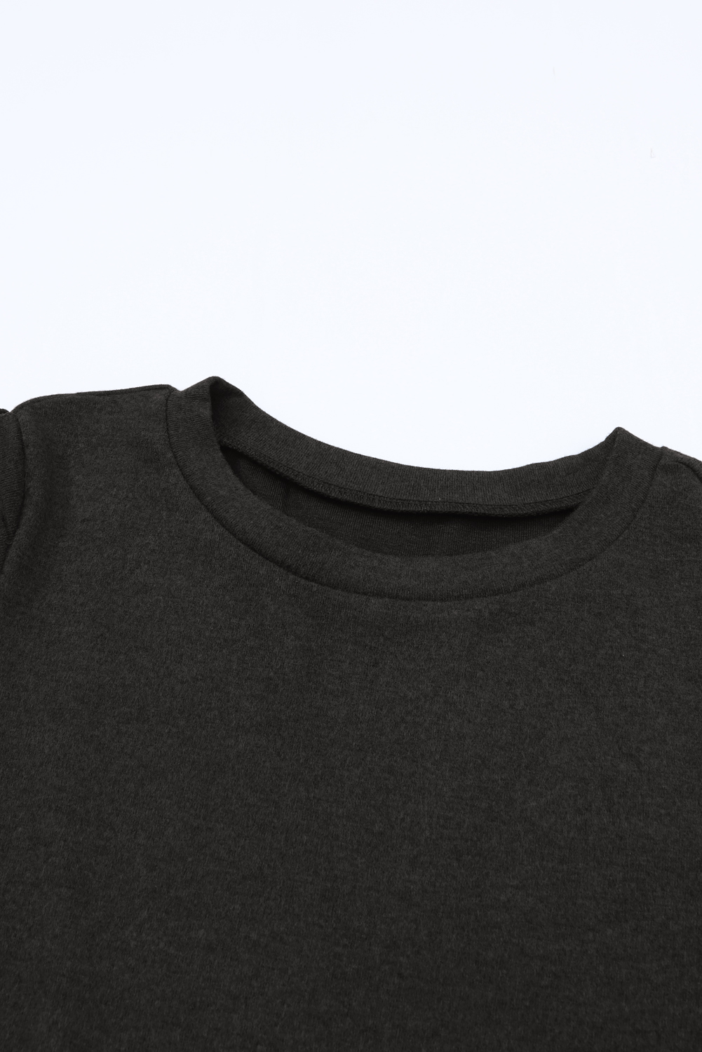 Green Buttoned Puff Long Sleeve Sheath Top