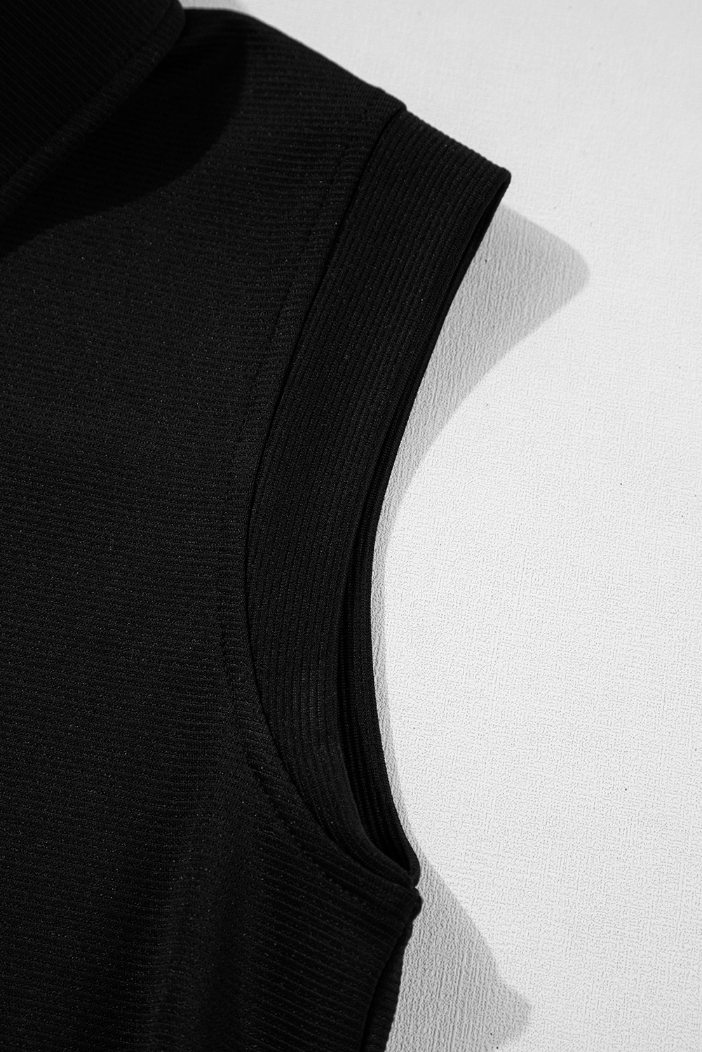 Pale Khaki Contrast V Neck Ruffled Textured Knit Top