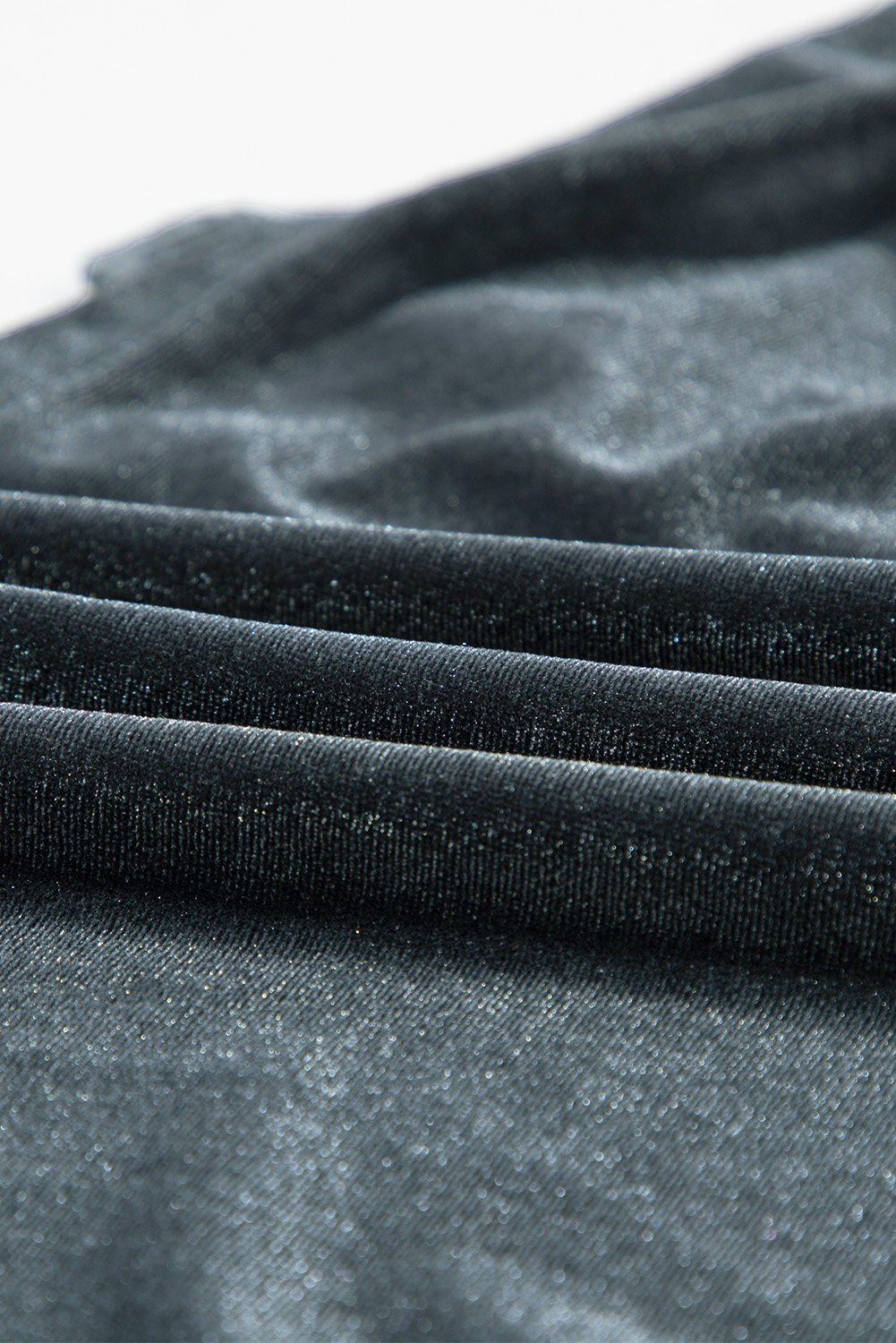 Burgundy 3/4 Sleeve Tunic Babydoll Velvet Shirt