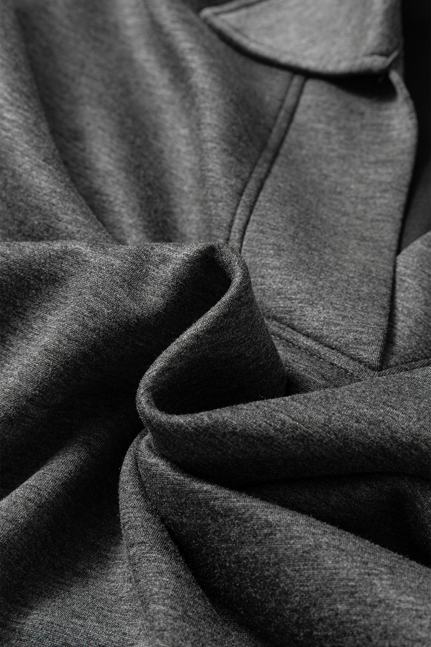 Bristol Black Collared V Neck Pullover Sweatshirt Sweatpants Set