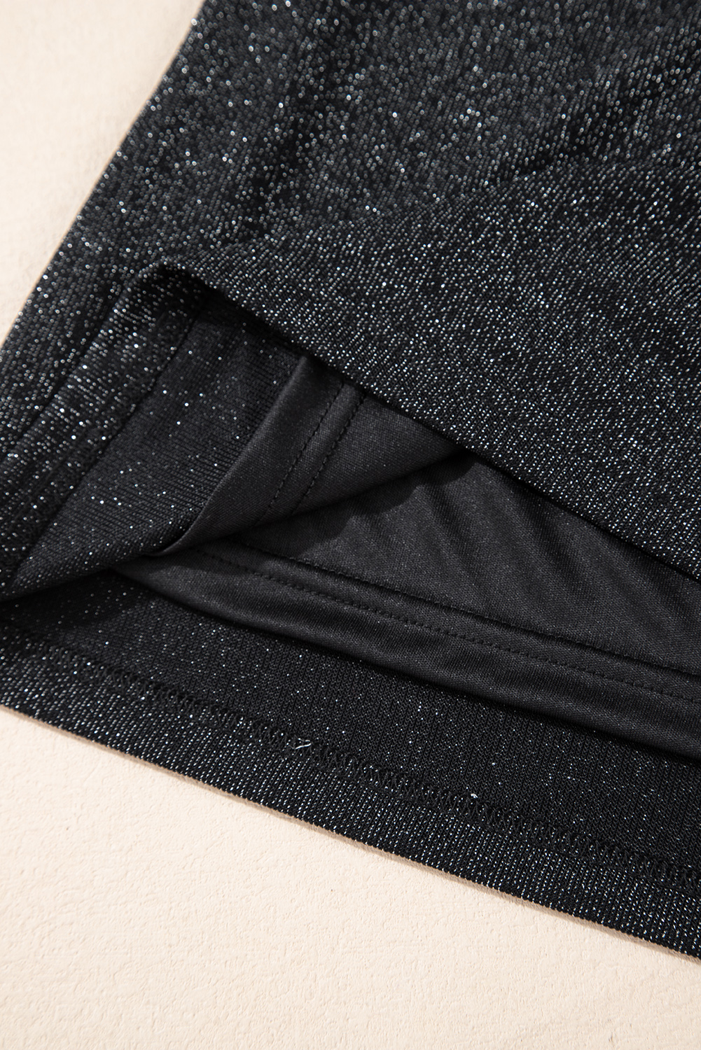 Red Metallic Bowknot Open Back V Neck Top