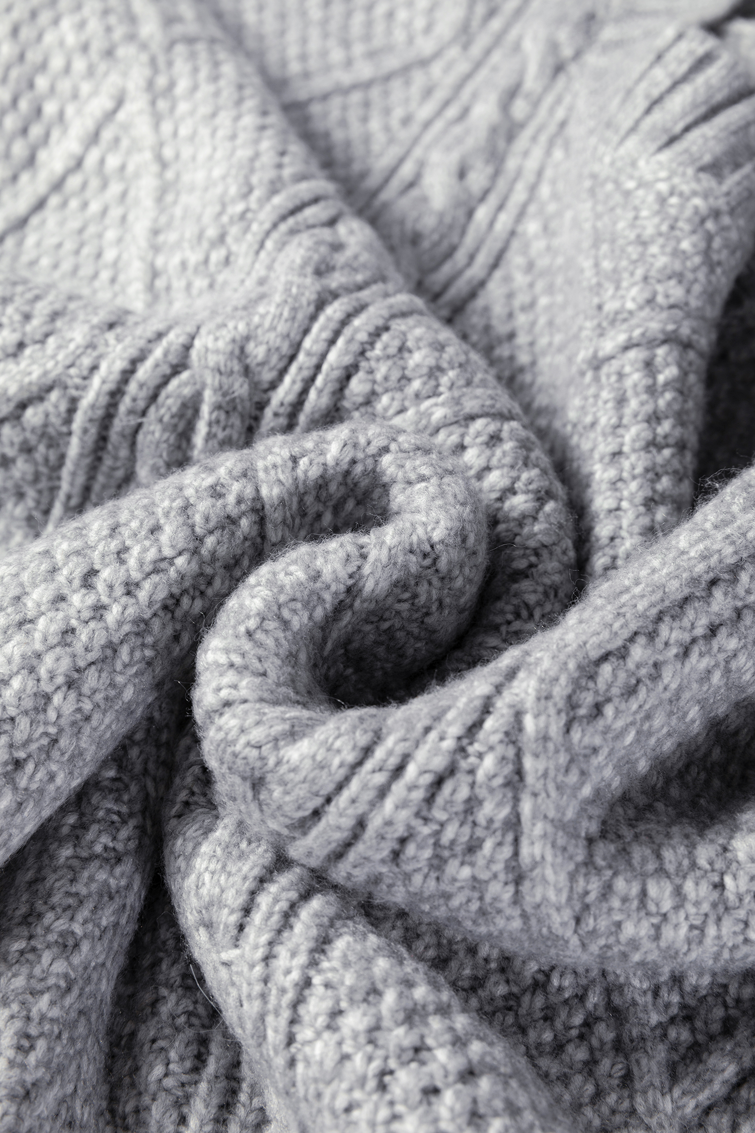 Parchment Cable Knit Drop Shoulder Loose Fit Sweater Dress