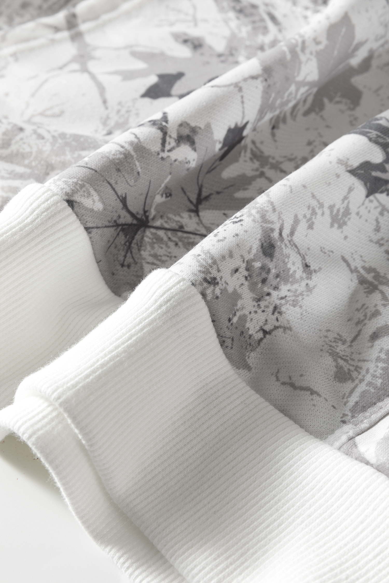 Beige Camo Print Baggy Drawstring Jogger Sweatpants