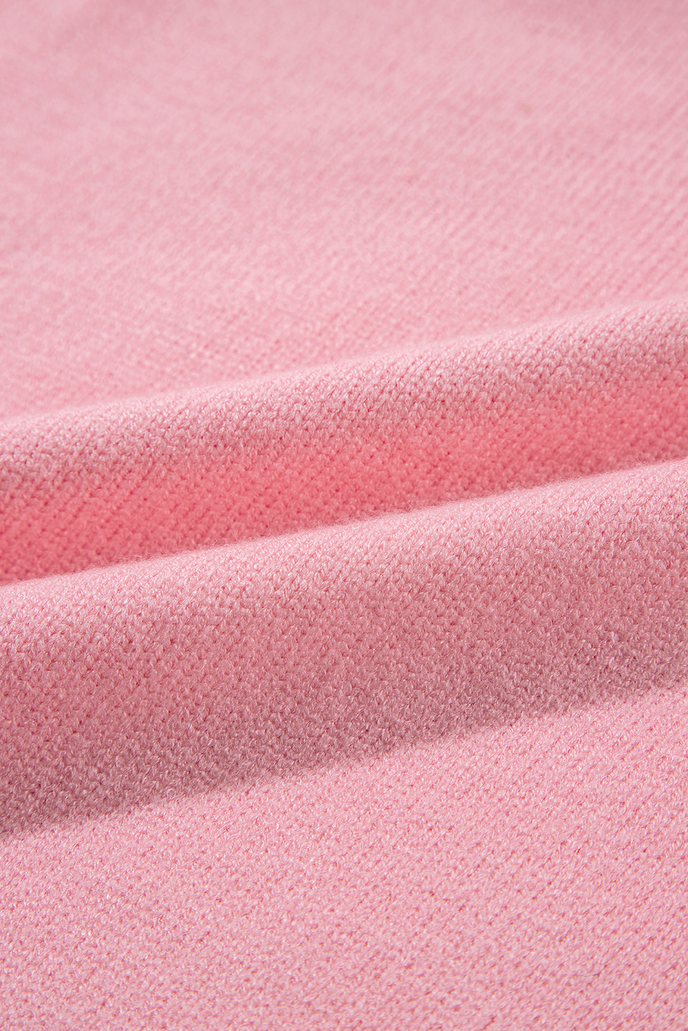 Beau Blue Flower Detail Knitted Notched Neck Sweater