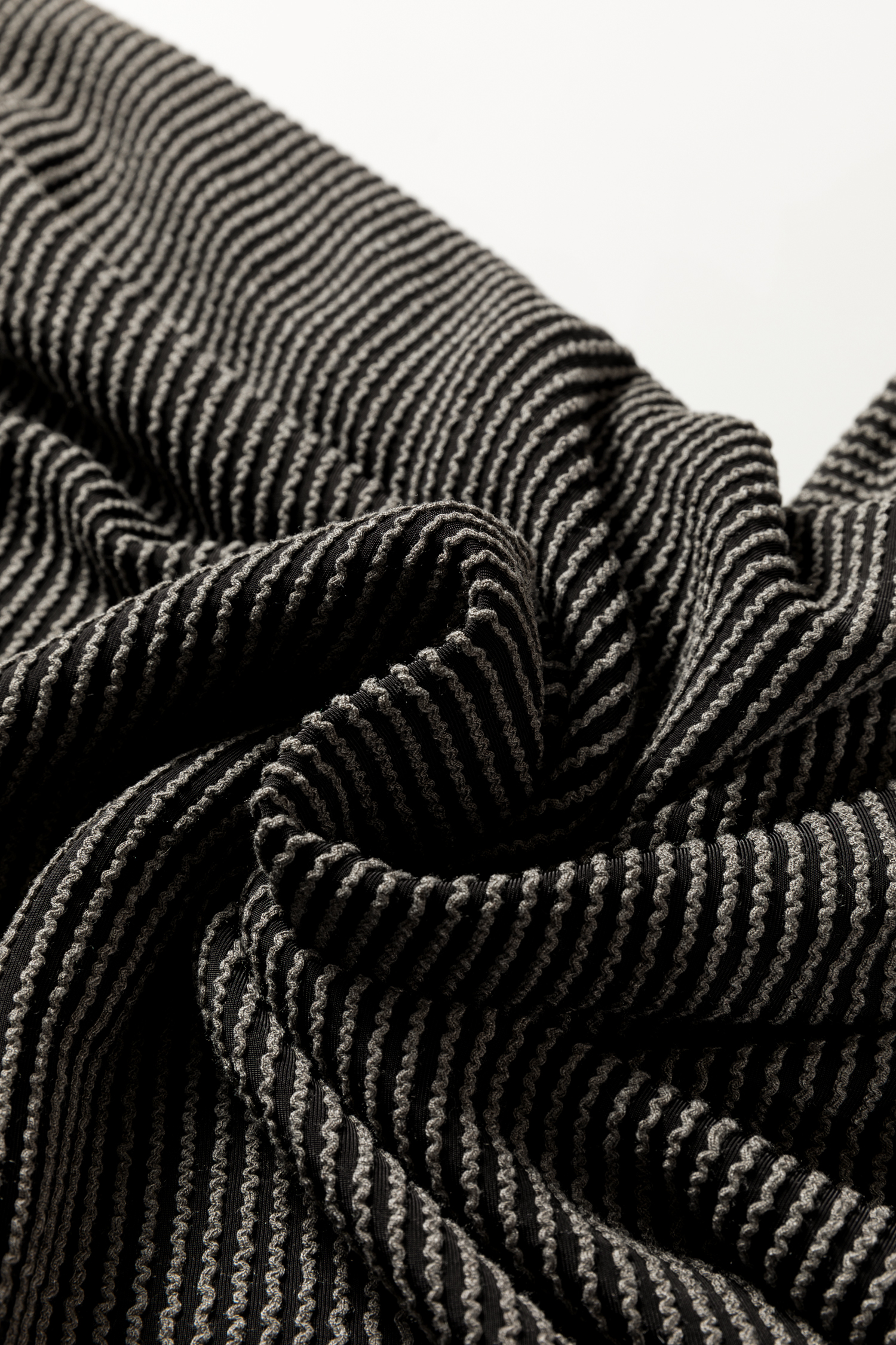 Carbon Grey Twisted Ribbed Dolman Long Sleeve Top