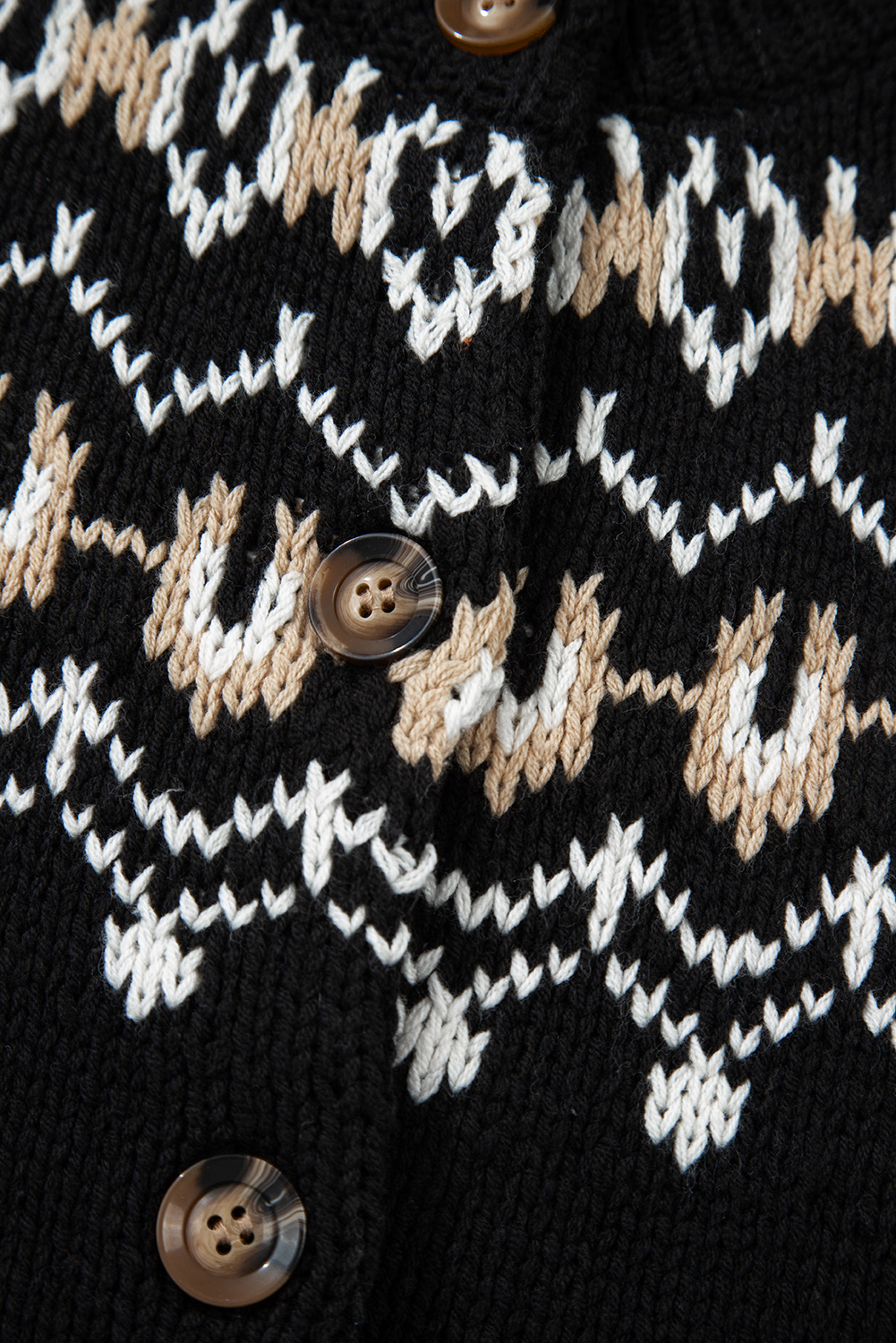 Moss Green Western Fashion Abstract Printed Cardigan Sweater