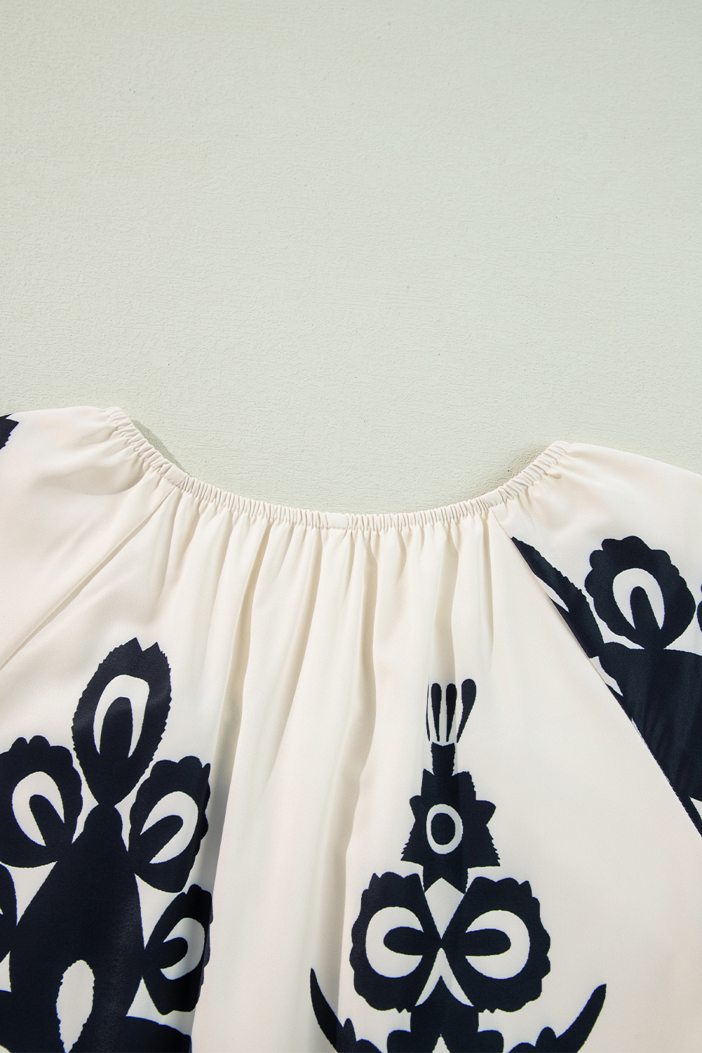 Beige Geometric Printed Sleeveless Hollowed Bowknot Back Mini Dress