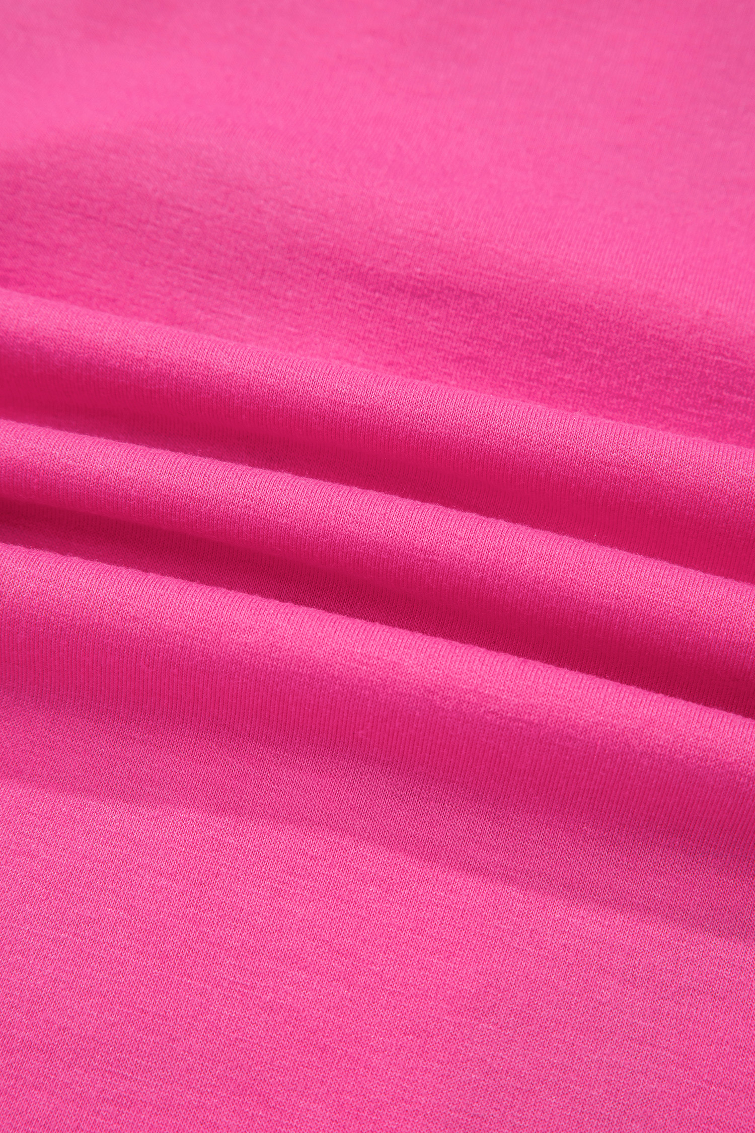 Rose Red Merry & Bright Christmas Letter Graphic Sweatshirt