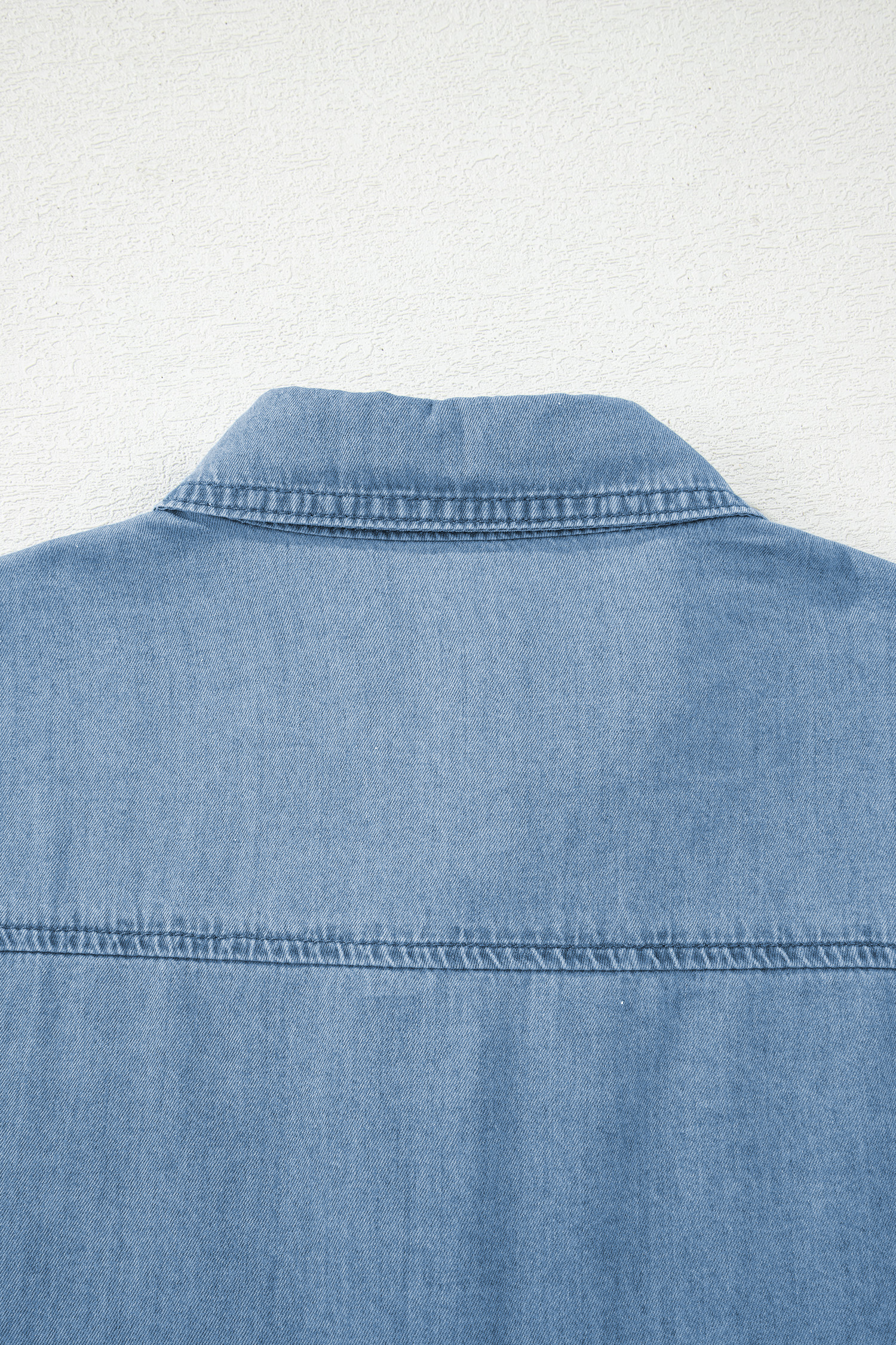 Myosotis Buttoned Down Slim Denim Shirt