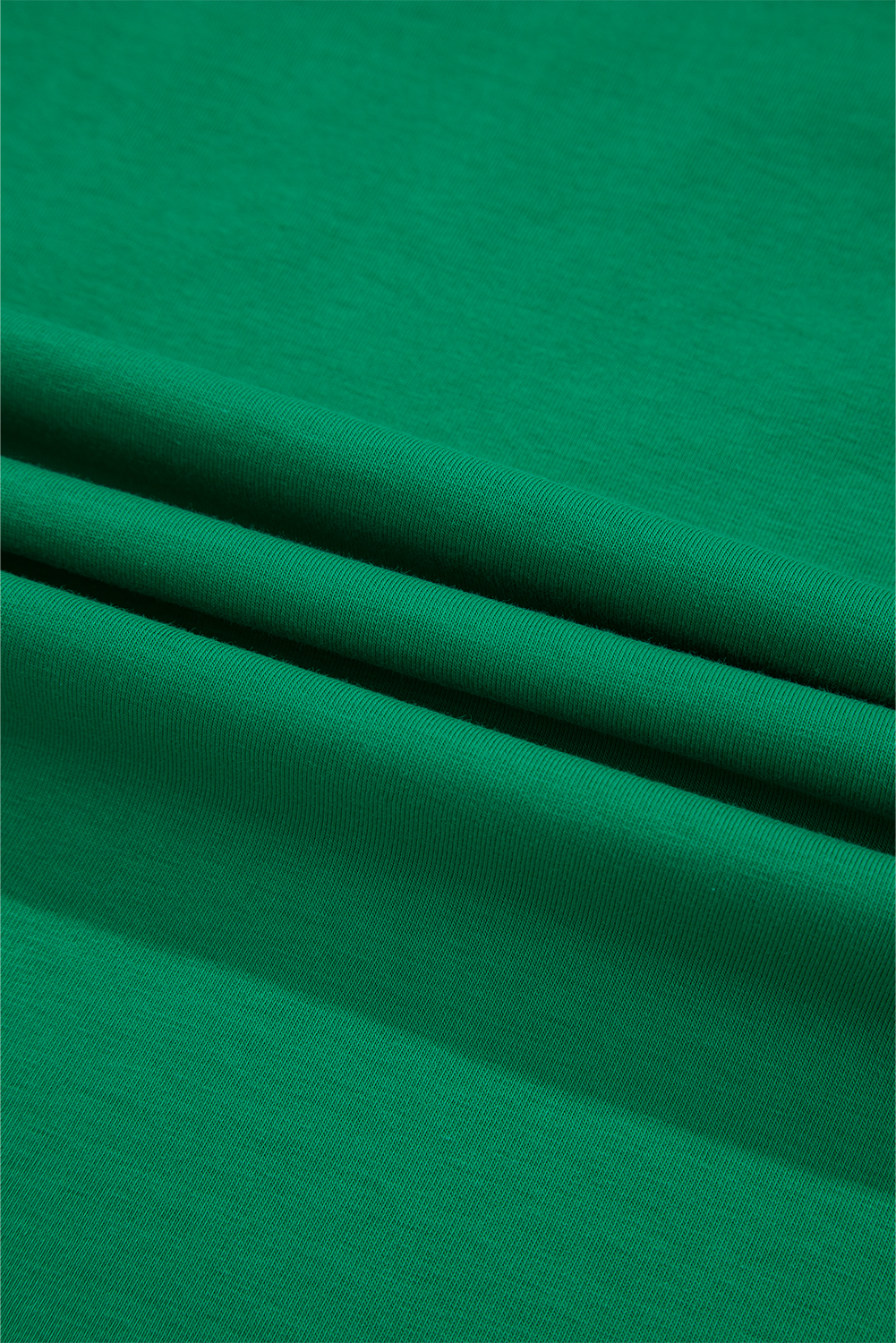 Dark Green Tulle Ruffle Sleeve Blouse