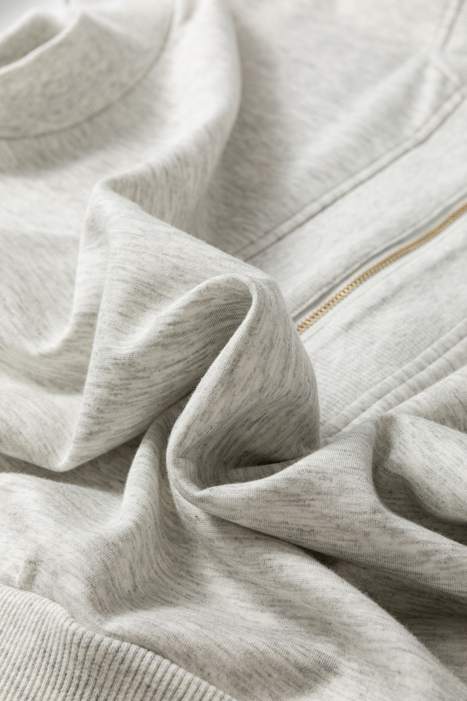 Light Grey Half Zip Polo Tee Casual Pant Set