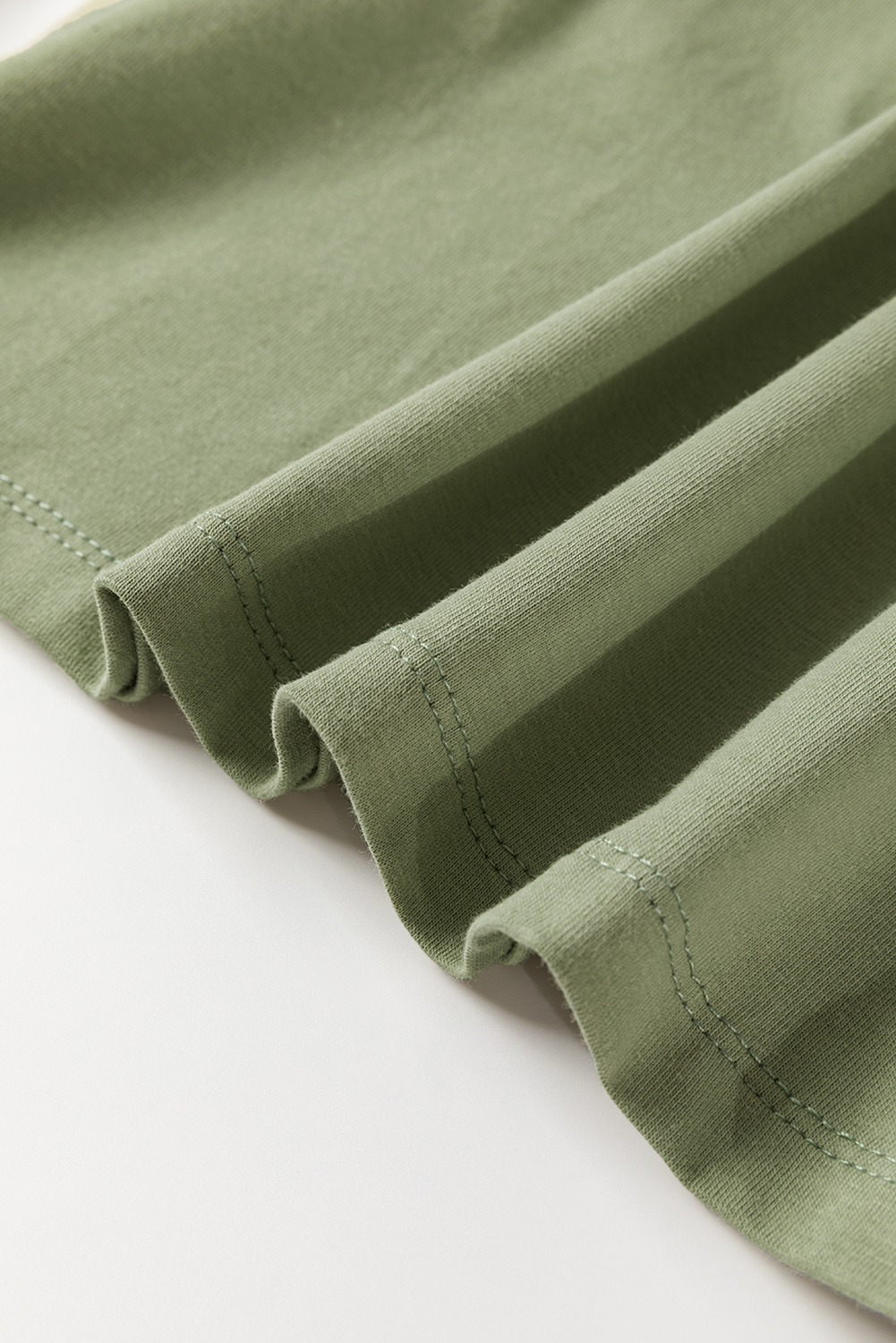 Pale Khaki Long Sleeve Buttons V Neck Slim Fit Top