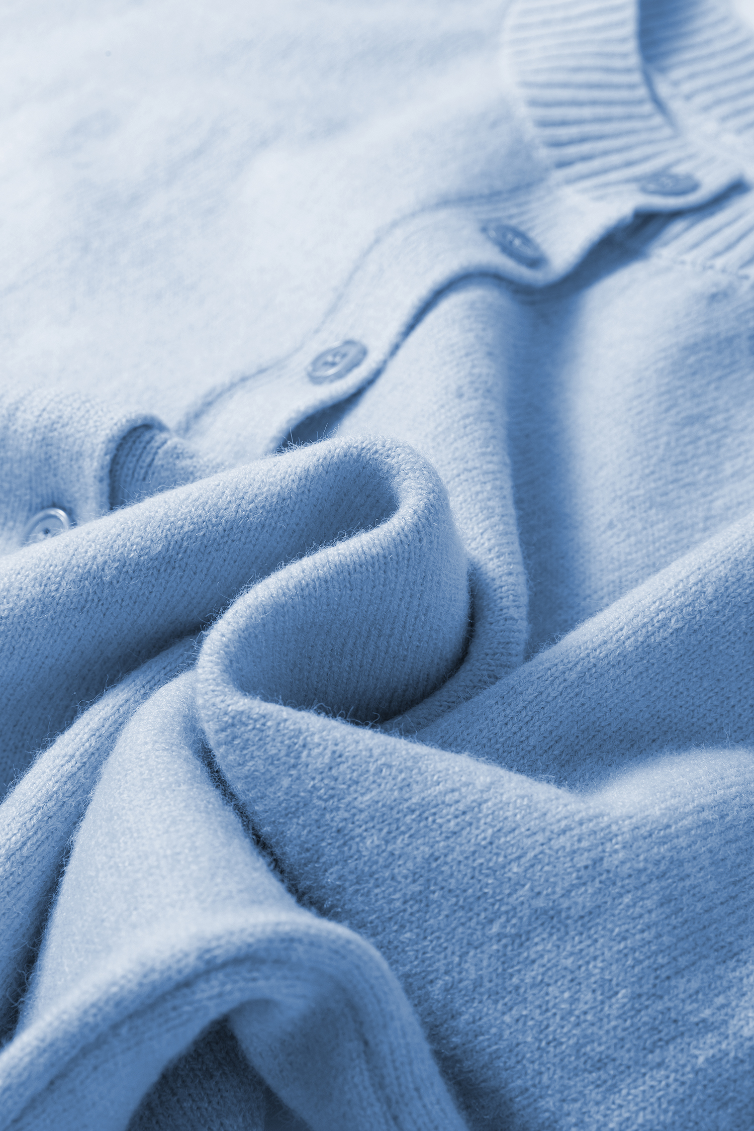 Lavendula 3/4 Sleeve Boxy Knit Button Down Sweater Cardigan