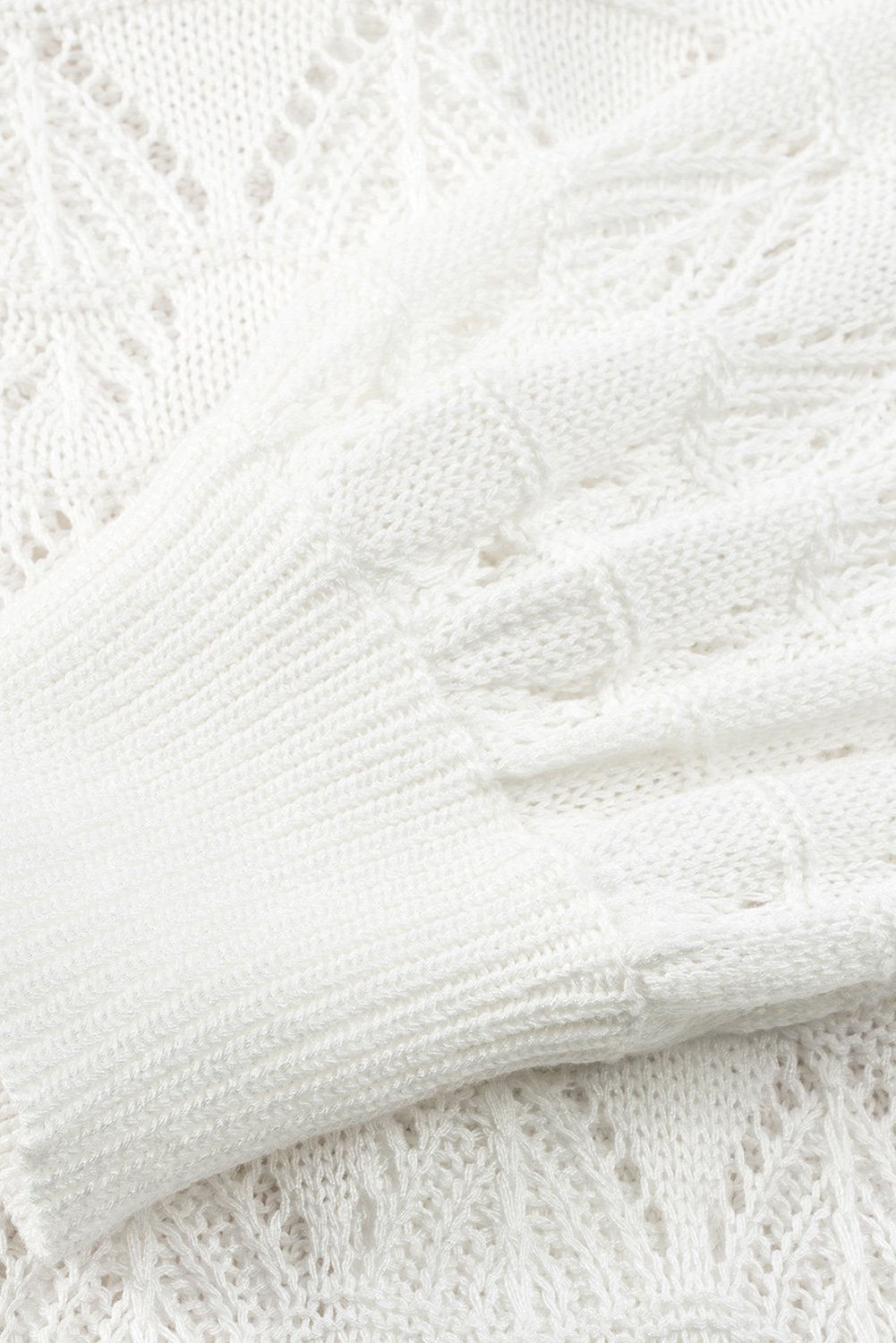 Fiery Red Lightweight Buttoned Front Crochet Cardigan