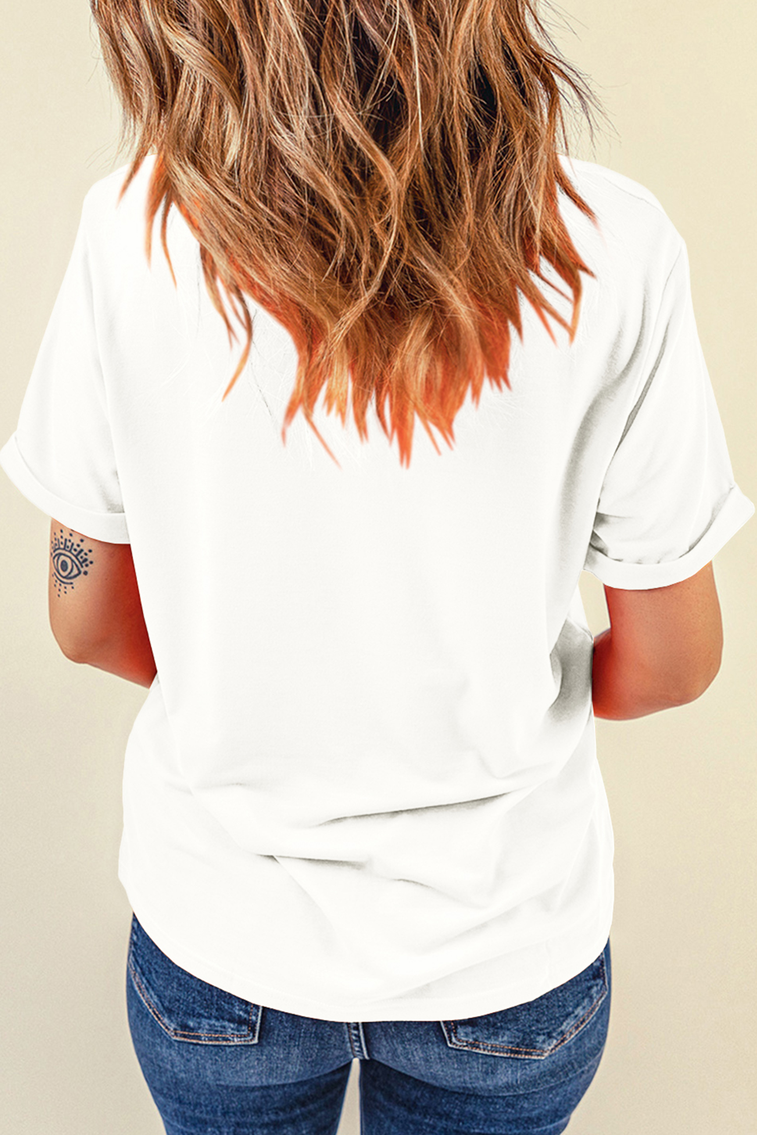 White LOUISIANA MARDI GRAS Retro Print T Shirt