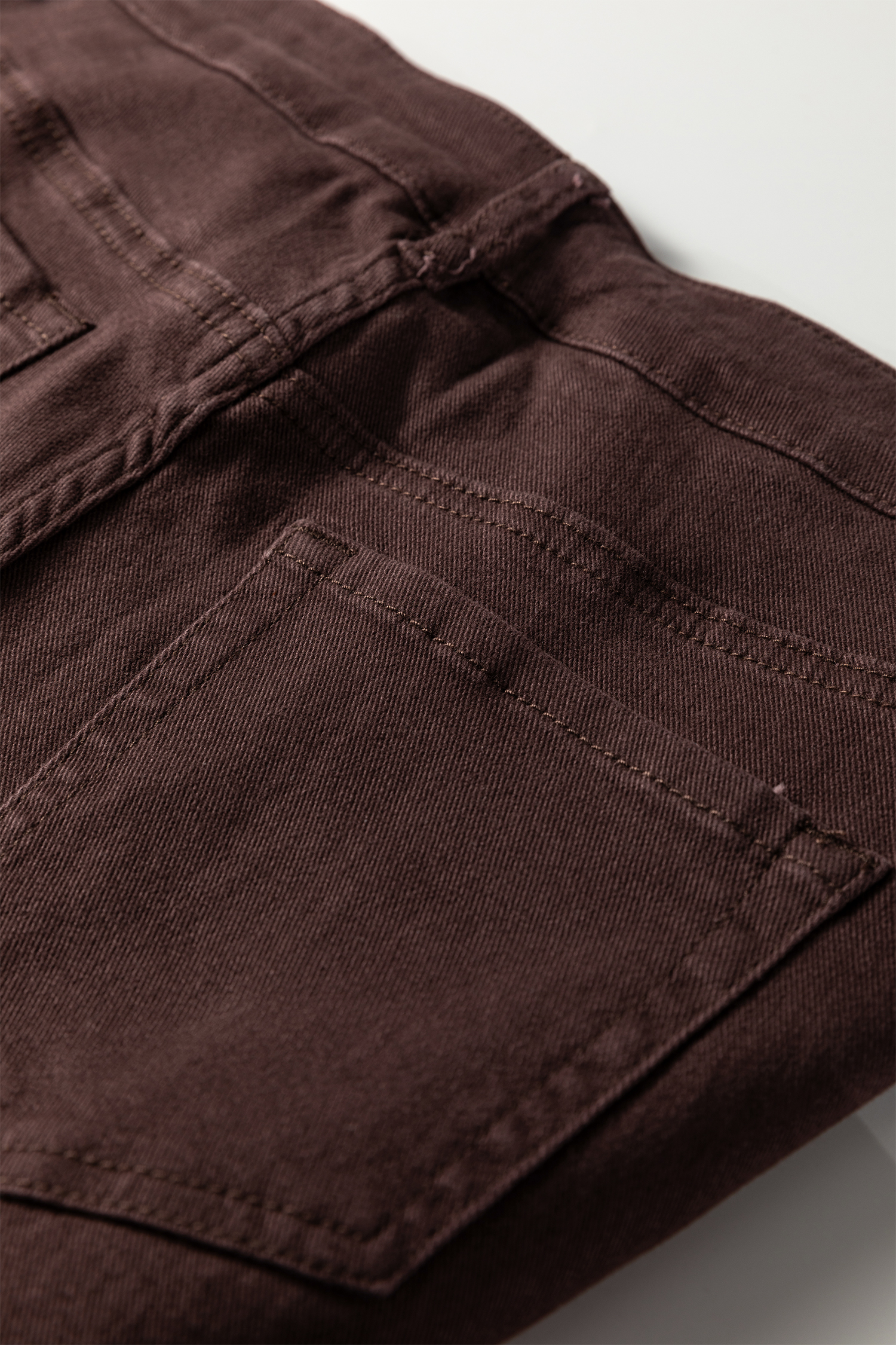 Apricot Solid Color Seamed Center Wide Leg Cropped Jeans