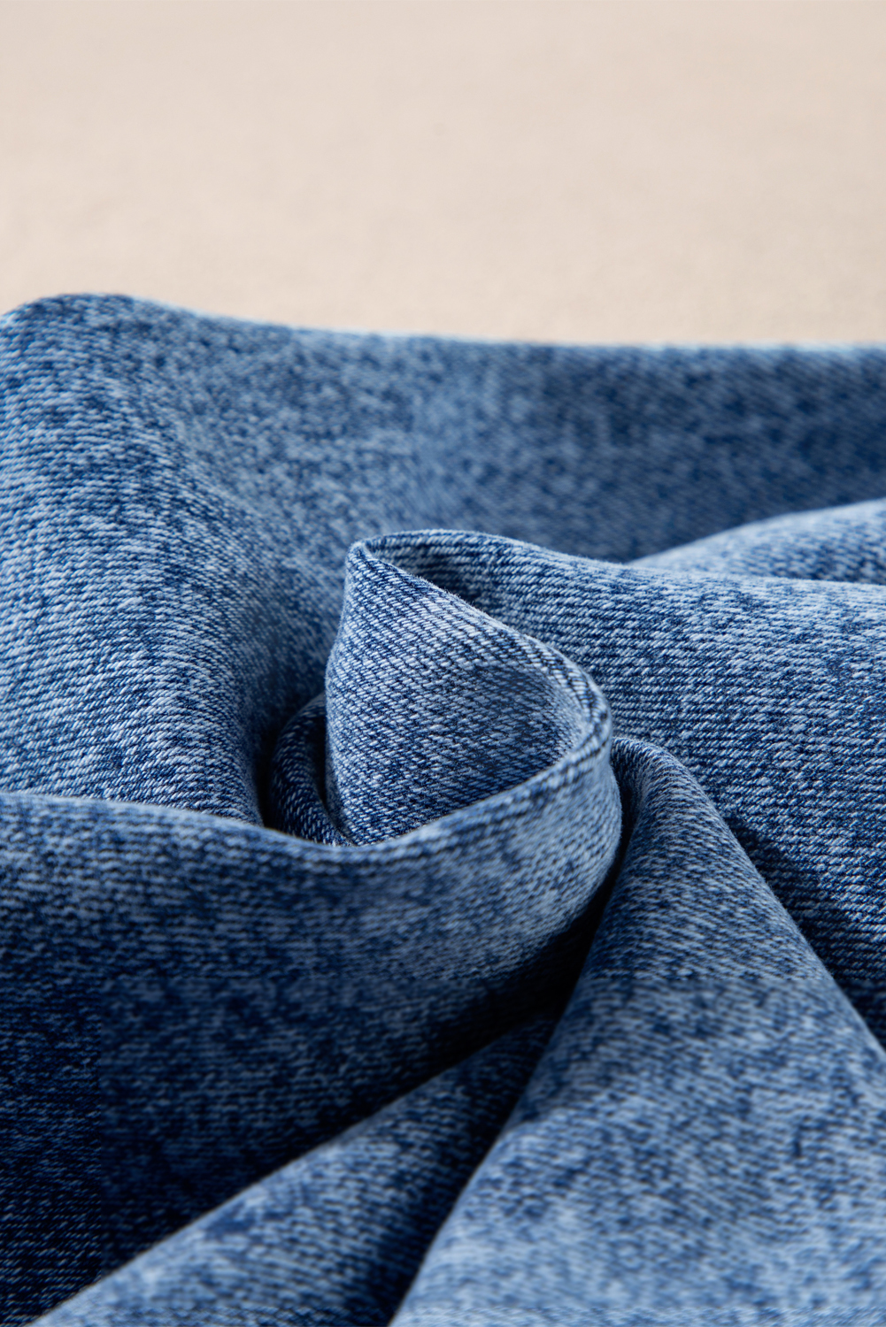 Light Blue Chic Patch Pocket Straight Leg Loose Jeans