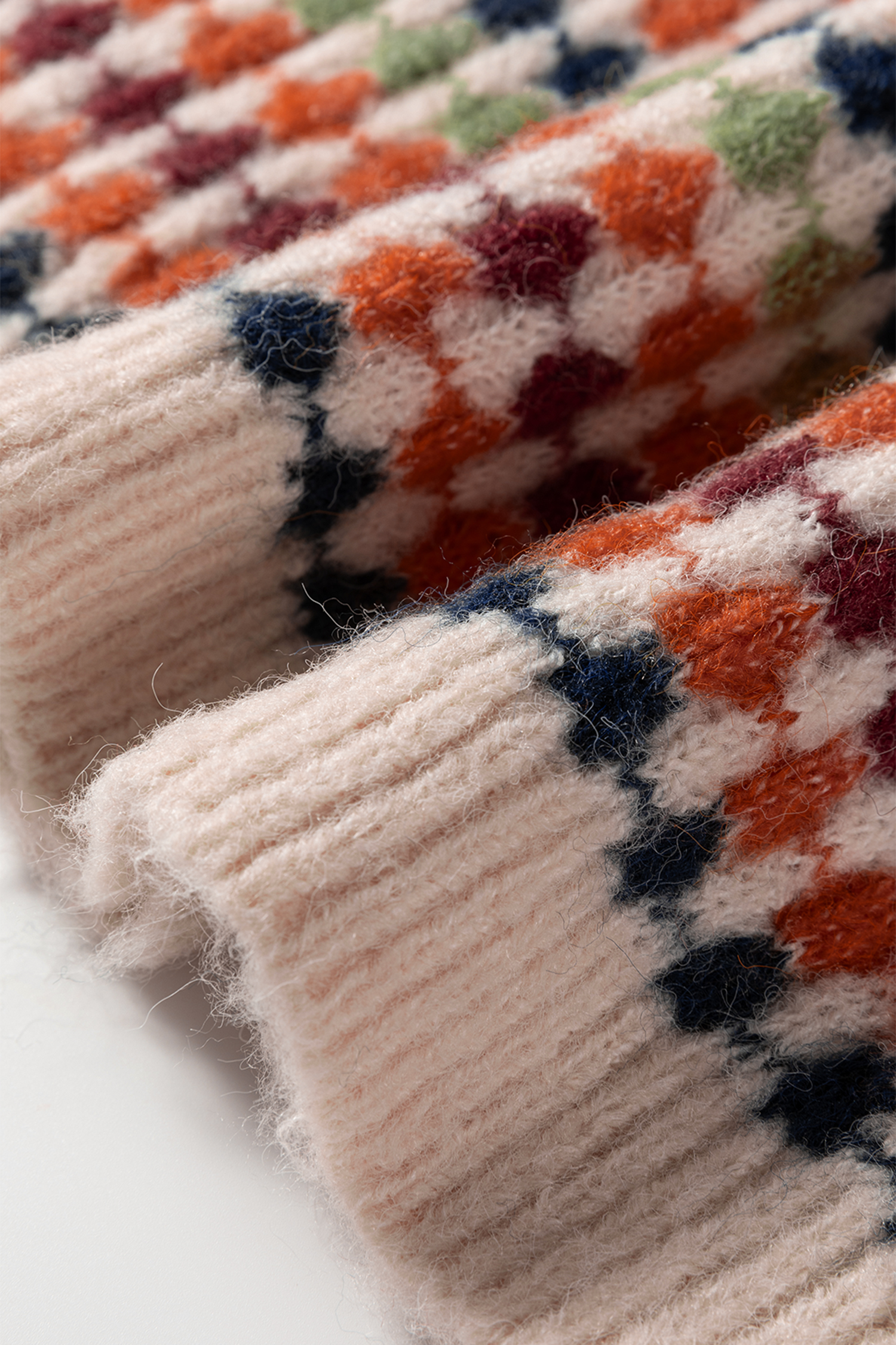 Gray Dotty Pattern Knit Button Front V Neck Sweater Cardigan