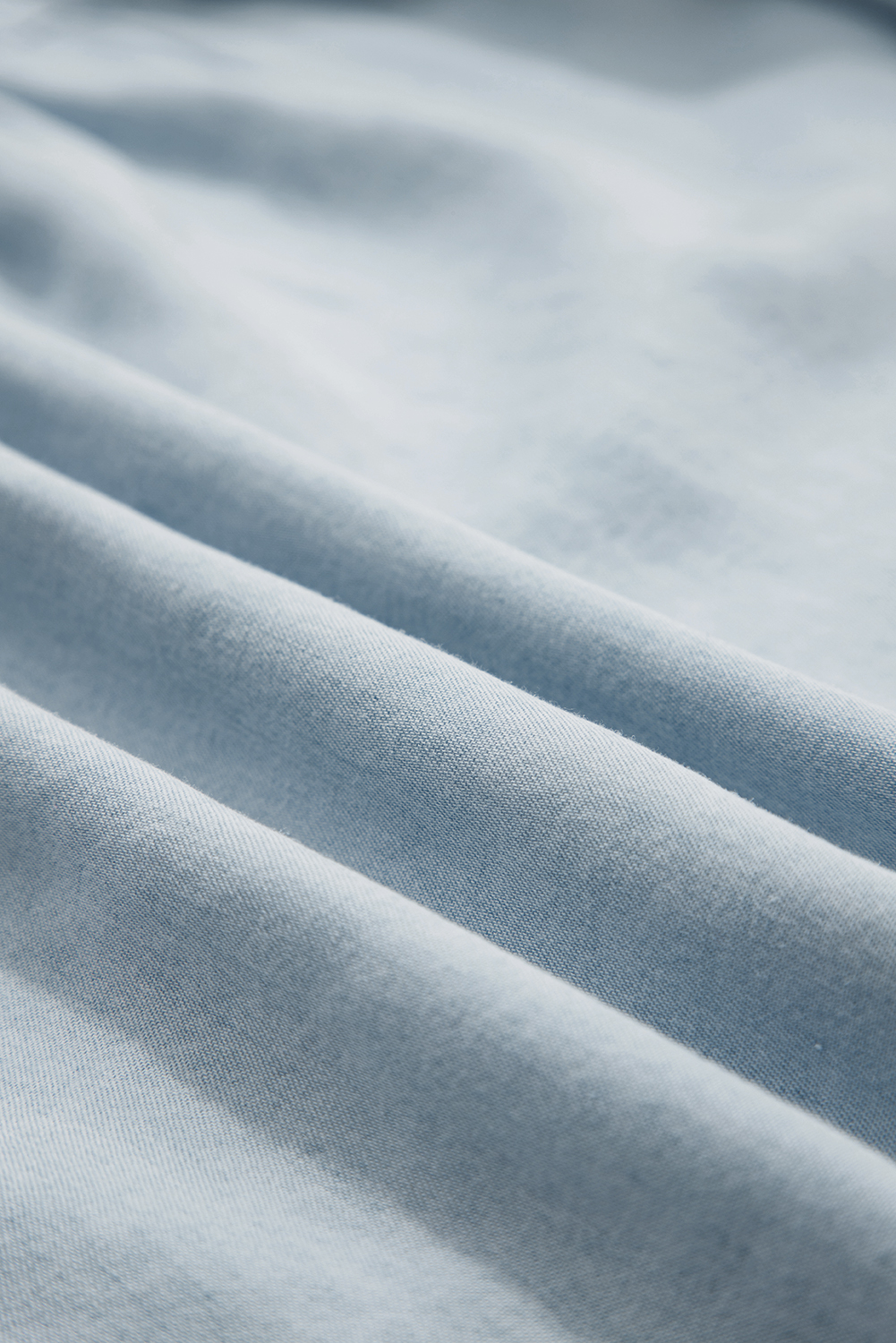 Beau Blue Tiered Smocked High Waist Denim Maxi Skirt