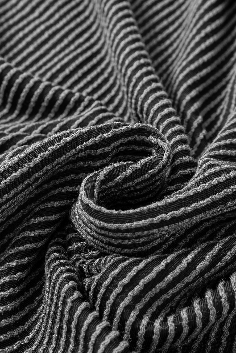 Bright Pink Striped Ribbed Knit T-shirt Shift Dress