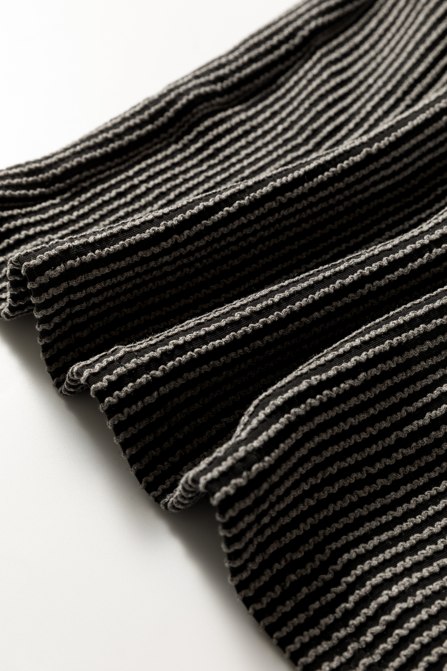 Carbon Grey Twisted Ribbed Dolman Long Sleeve Top