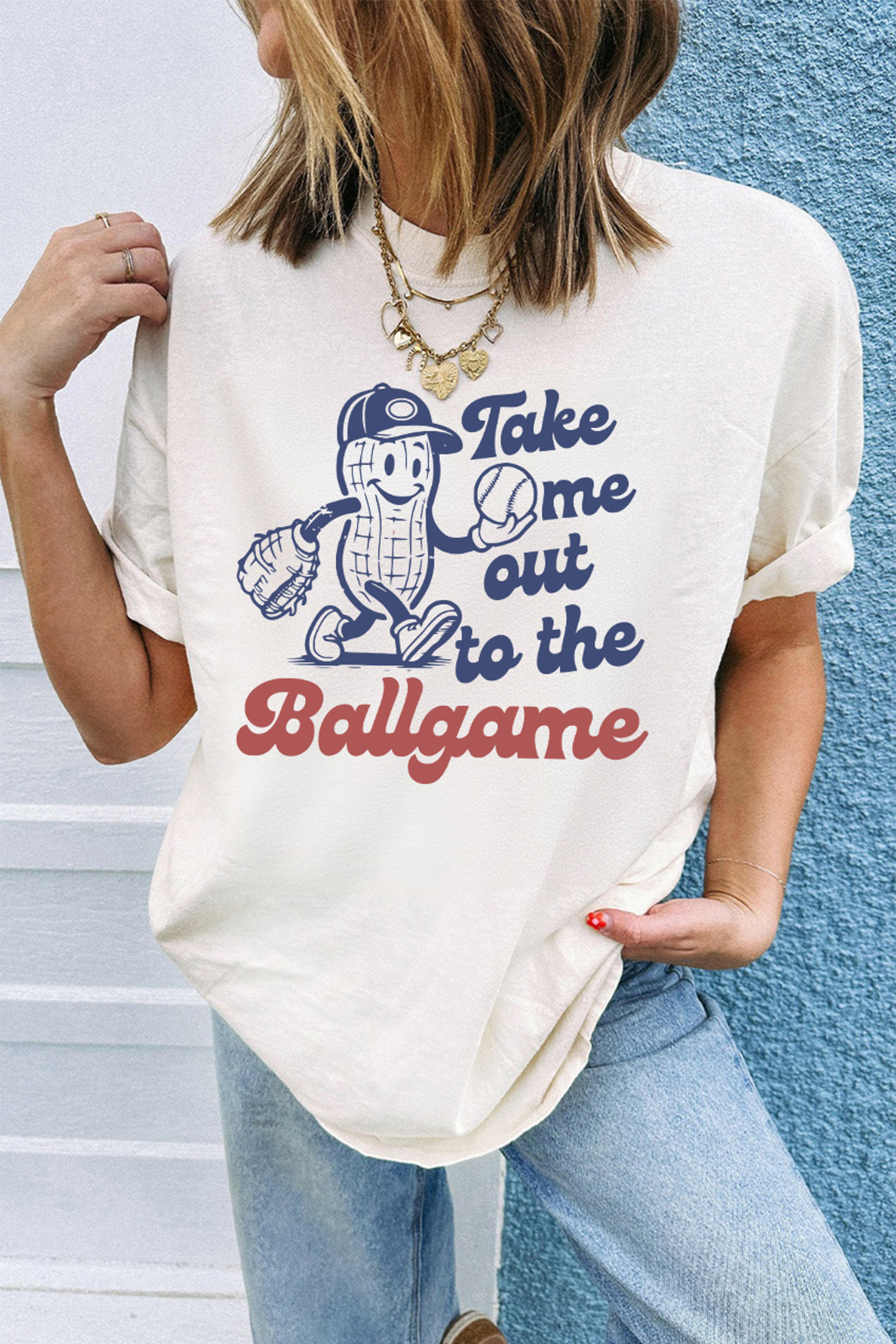 White SHOT CALLER WANNA BE A BALLER Casual Graphic Tee