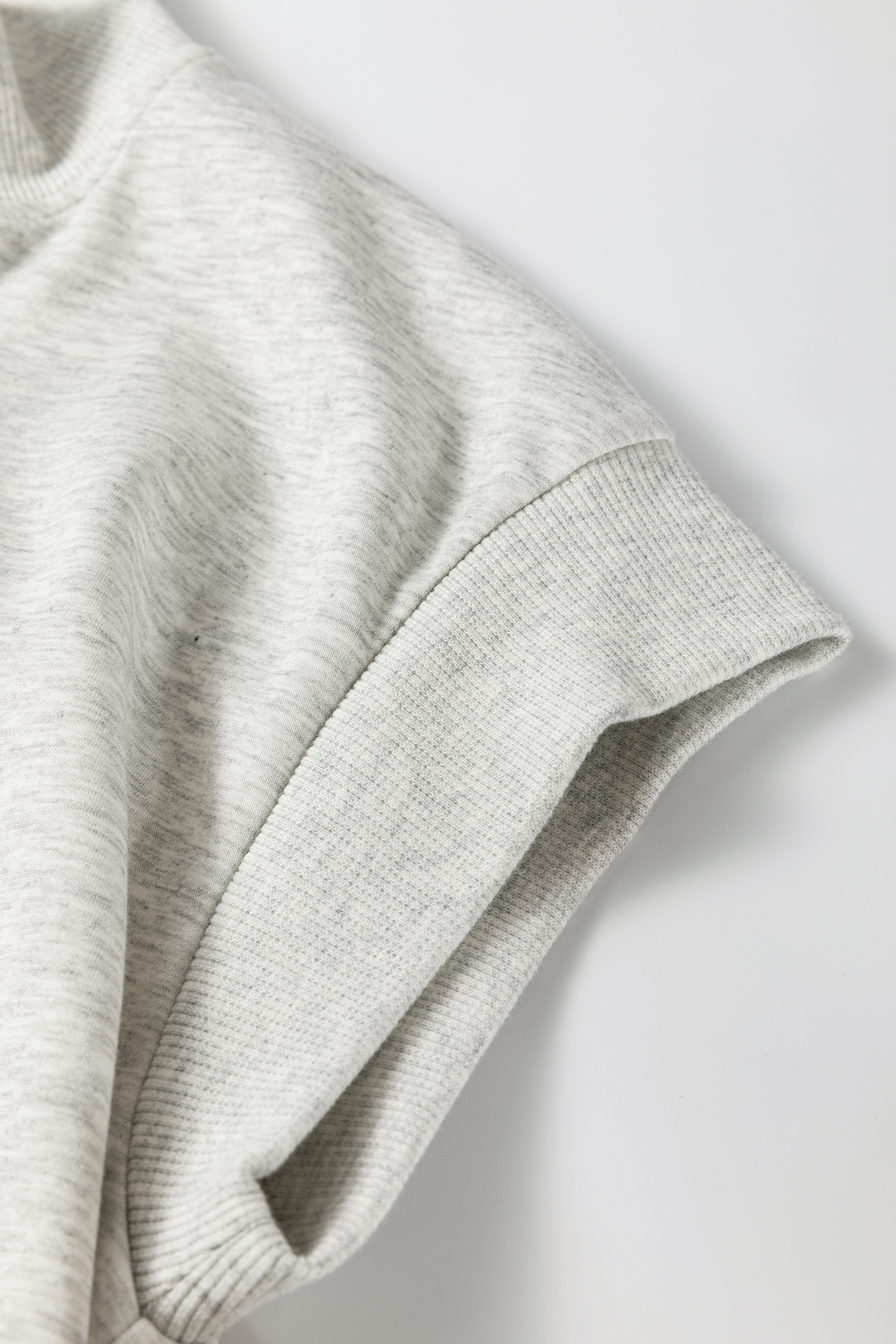 Light Grey Half Zip Polo Tee Casual Pant Set