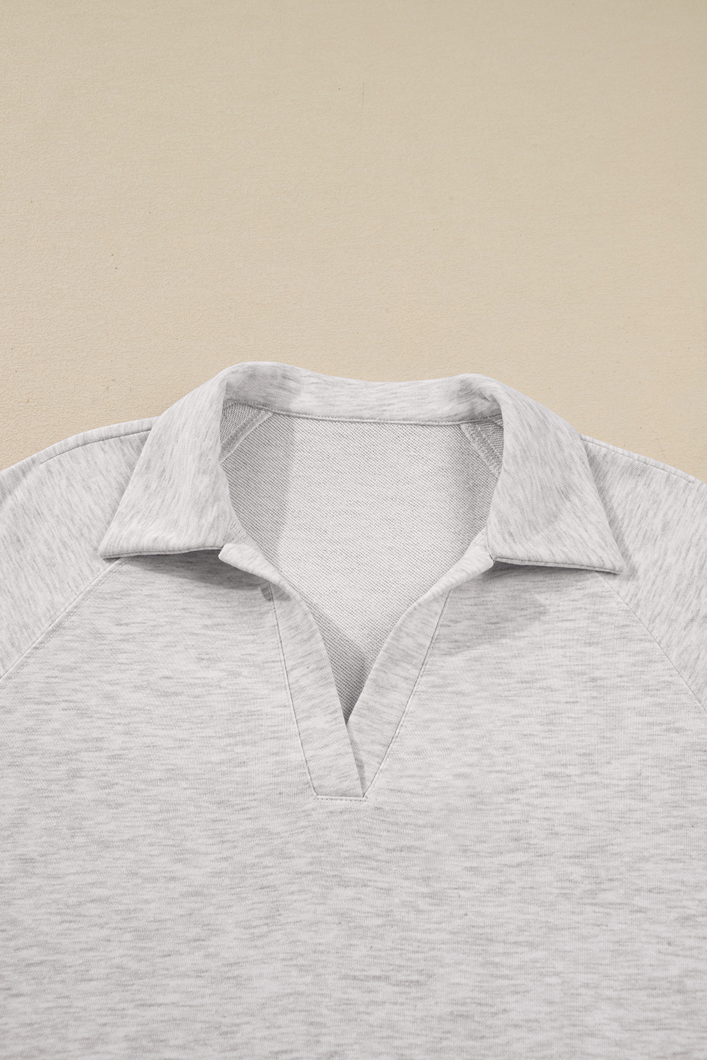 Light Grey Polo Tee Casual Pant Set