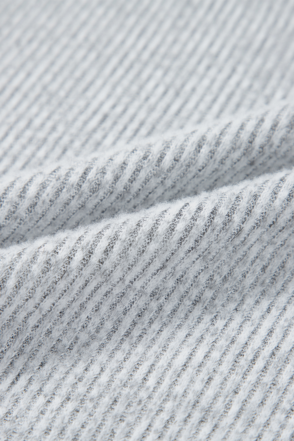 Contrast Ribbed Loose Fit Long Sleeve Top